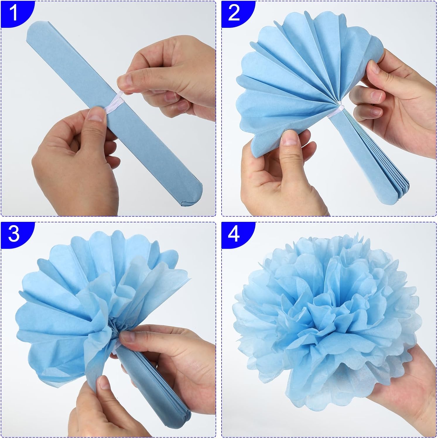 M Meterxity 10 Pack Tissue Pom Poms Flowers - Wedding Decorations