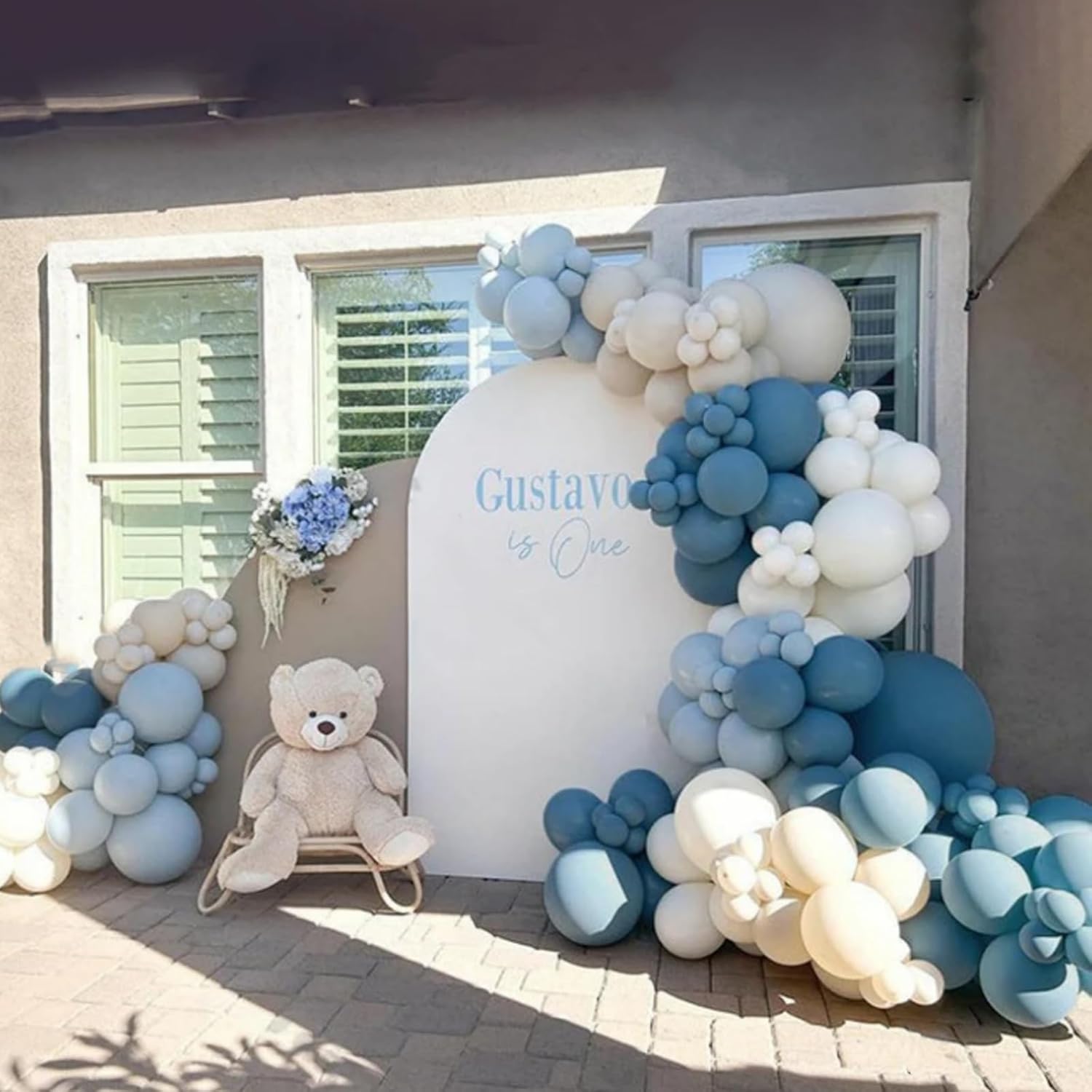Dusty Blue Balloon Garland Kit 167pcs