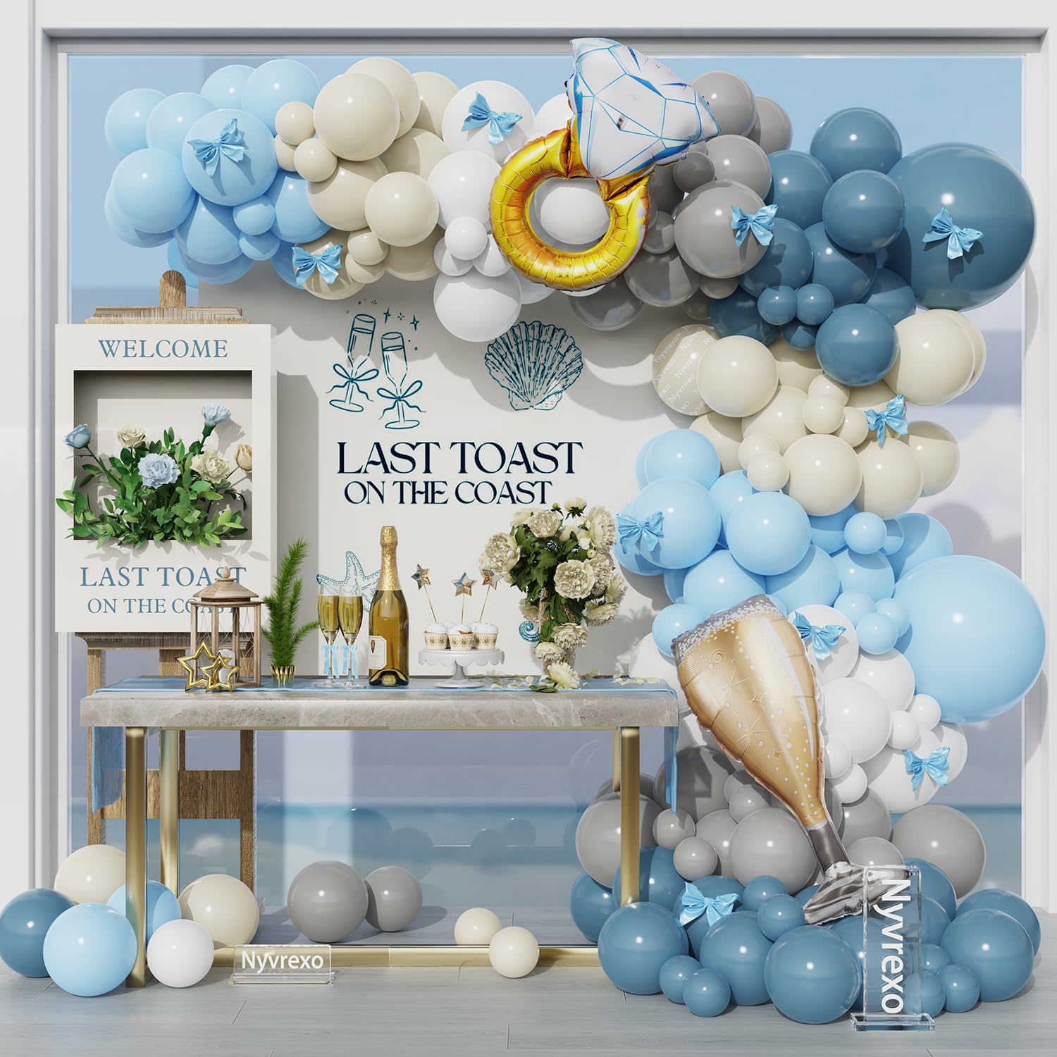 Last Toast On The Coast Balloon Arch Garland Kit