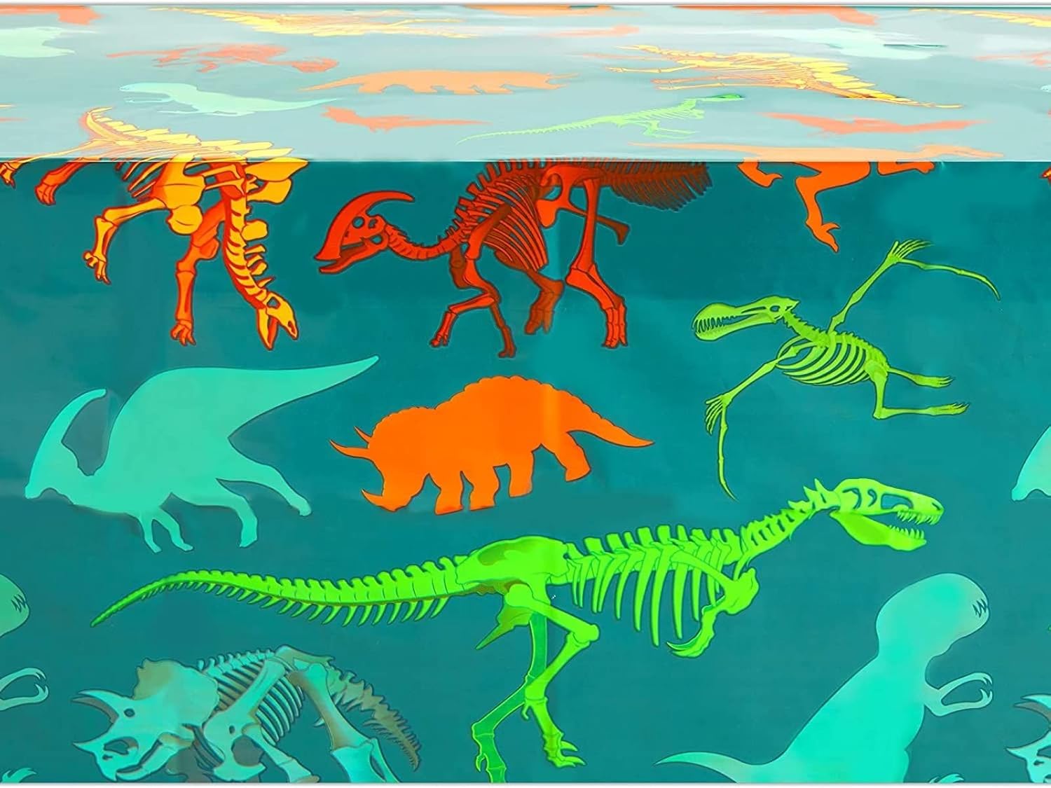 BLUE PANDA 3 Pack Dinosaur Tablecloth for Parties