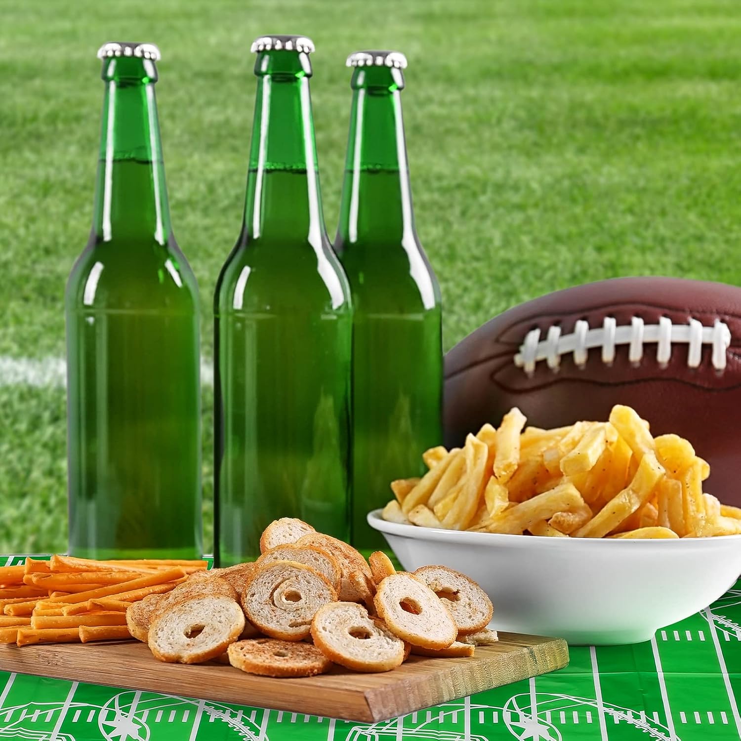 Irenare Football Themed Tablecloths 6 Sheets Set