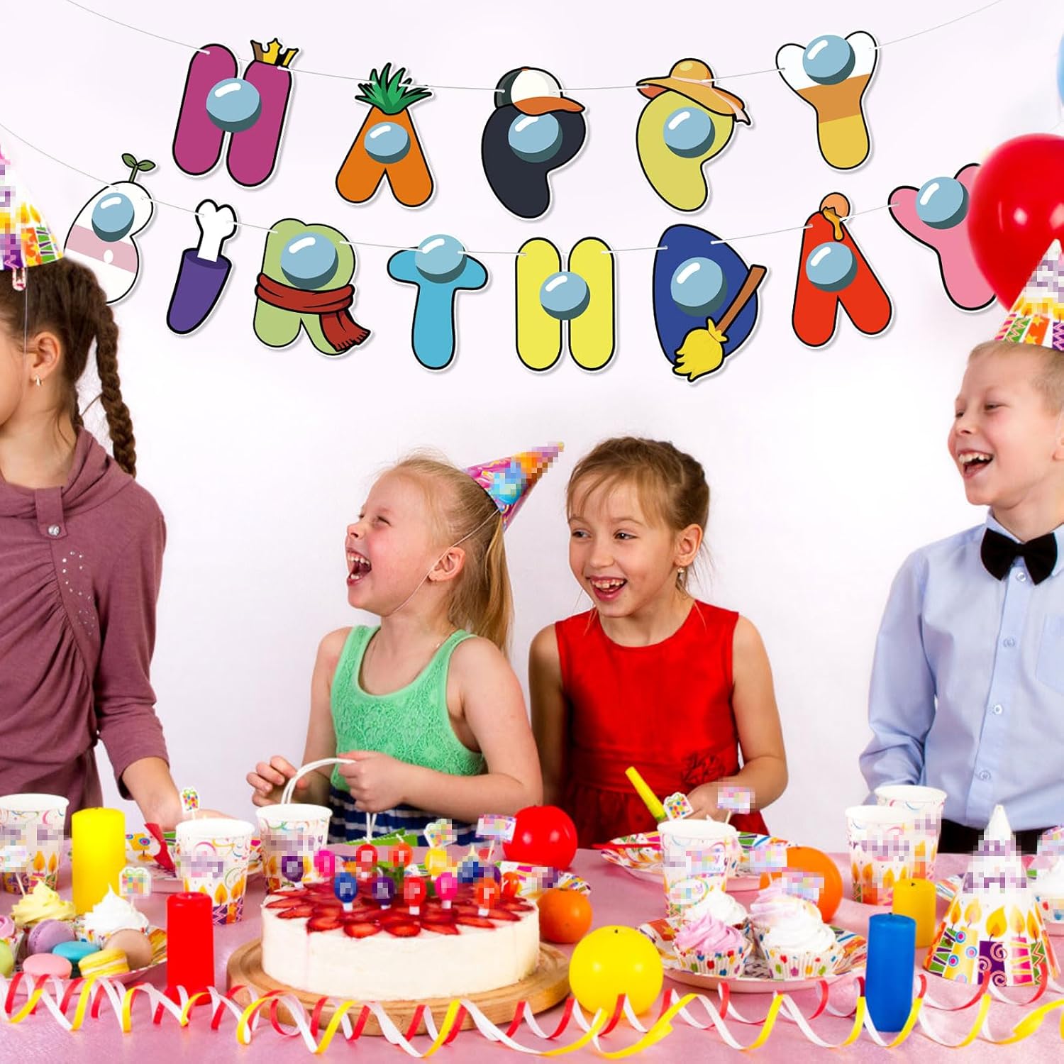 Game Themed Happy Birthday Banner for Kids