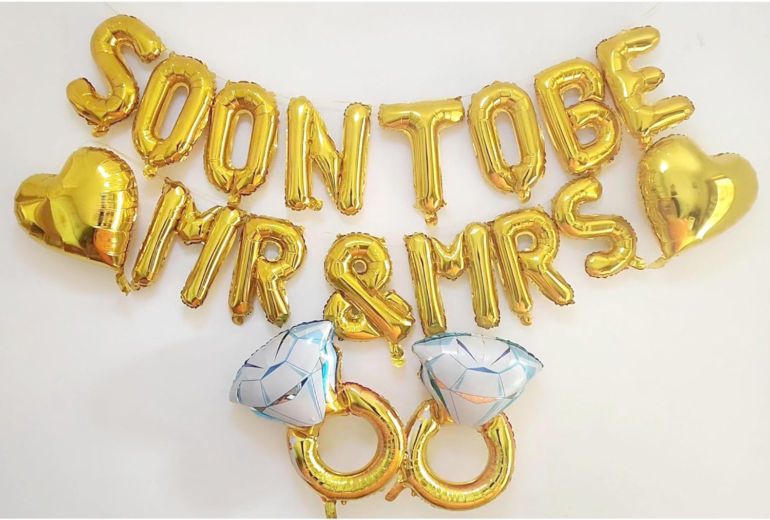 SHUNTAI Gold Engagement Party Balloon Decorations
