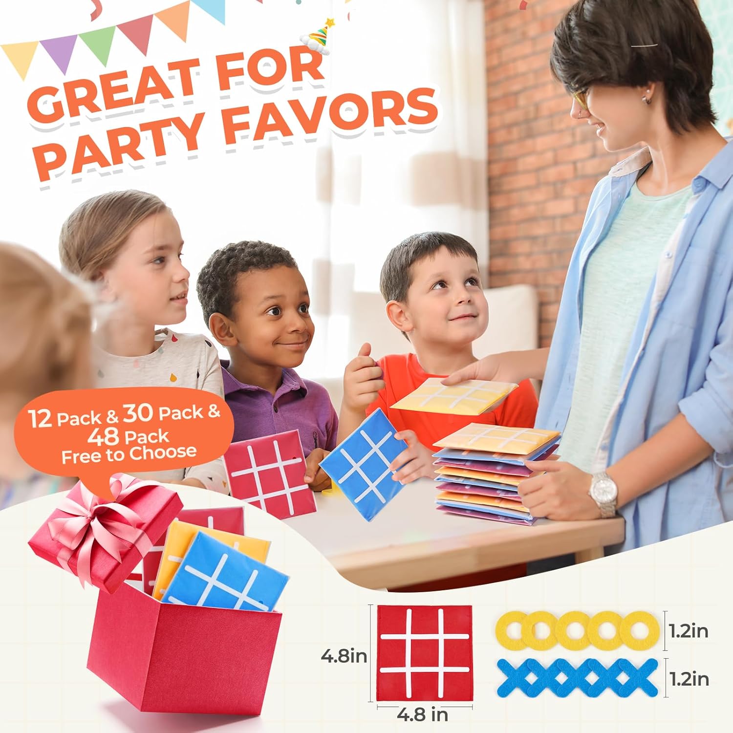 JoyCat Tic Tac Toe Game Set for Kids and Family