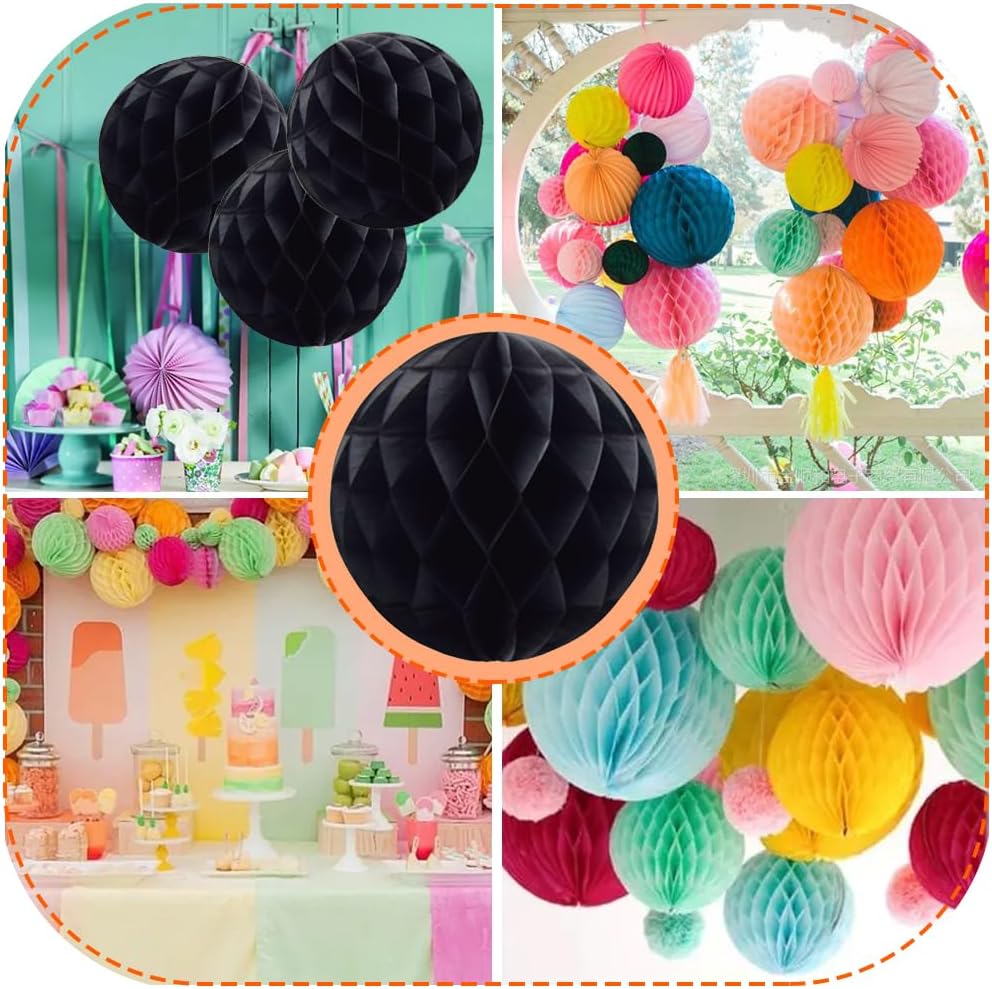 Ruidee 8 Piece Paper Honeycomb Balls Party Decor
