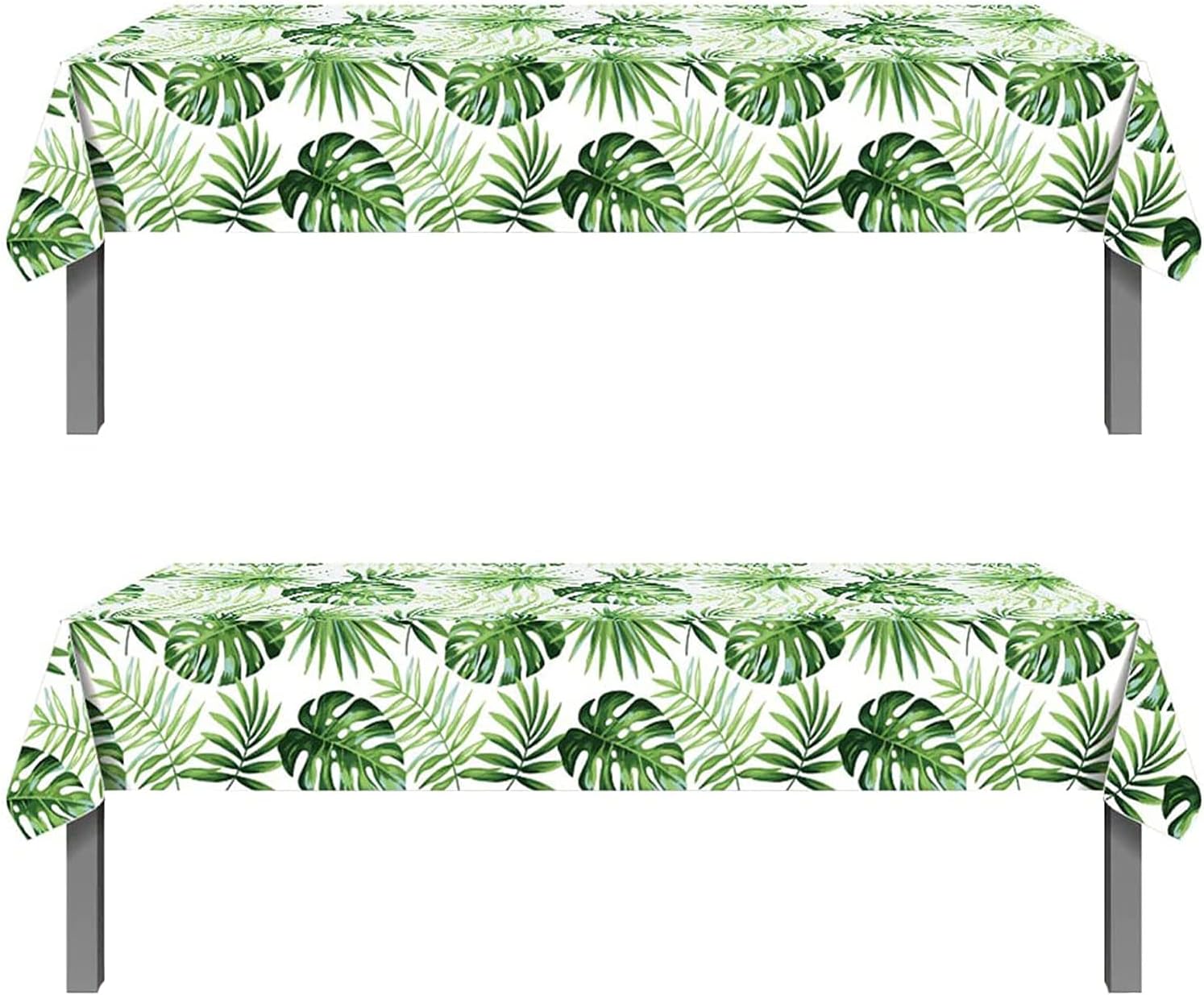 2Pcs Palm Leaves Table Covers for Summer Party Decor