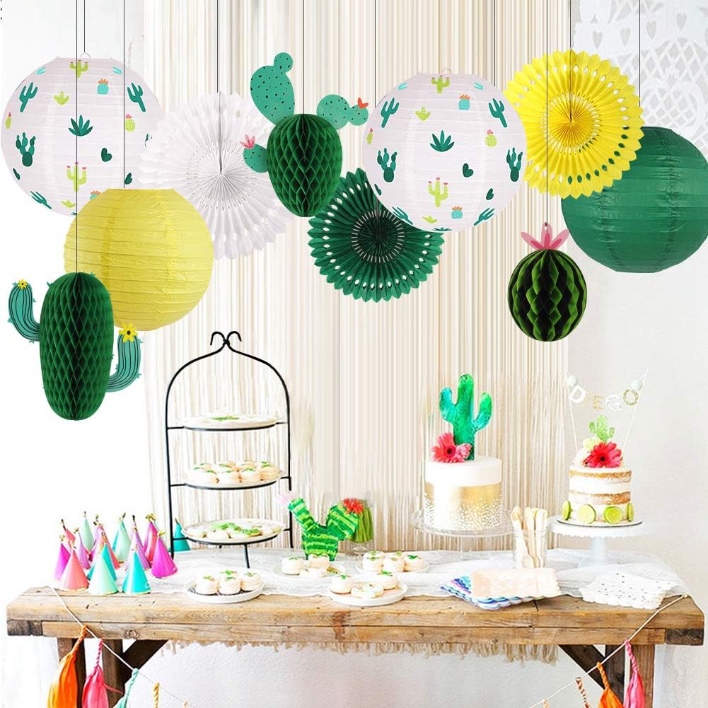 Cactus Party Decor Kit - Tropical Hawaiian Decorations