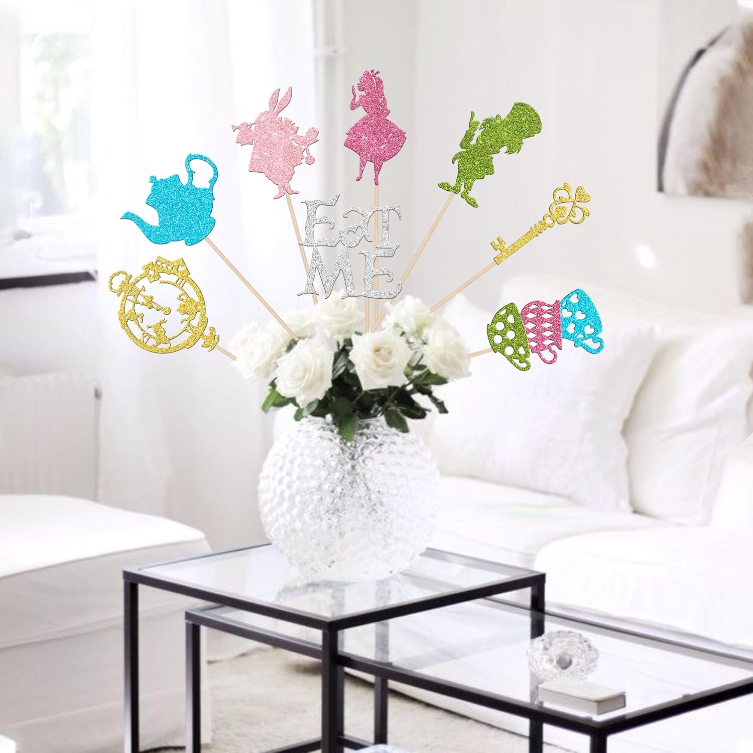 16PCS Magic Alice Centerpiece Sticks Floral Decor