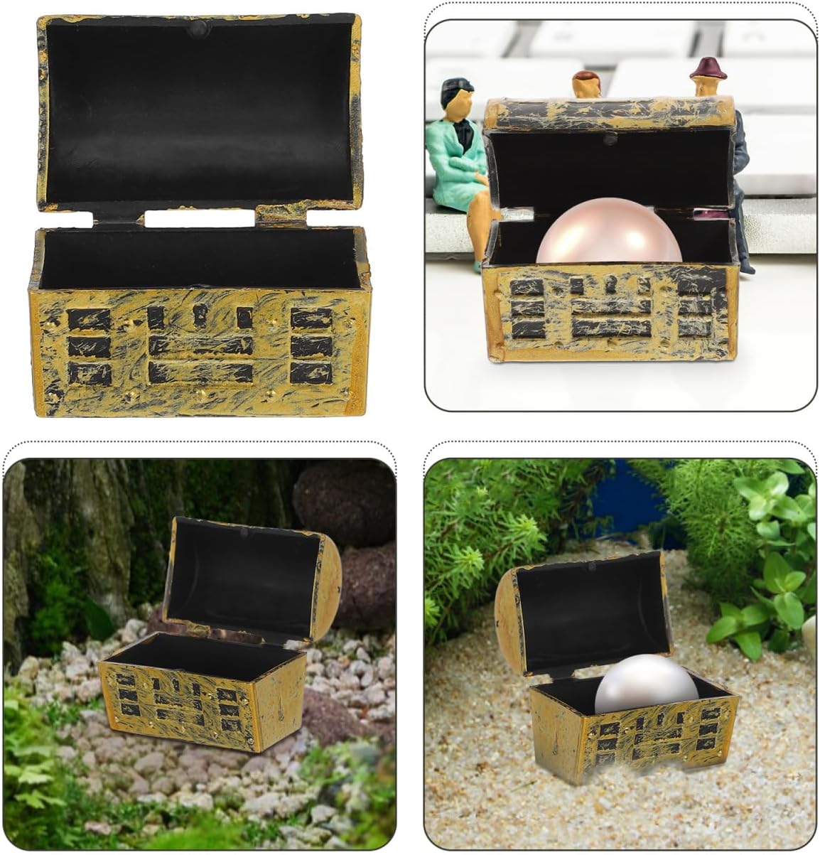PRETYZOOM Mini Pirate Treasure Chest Set of 20