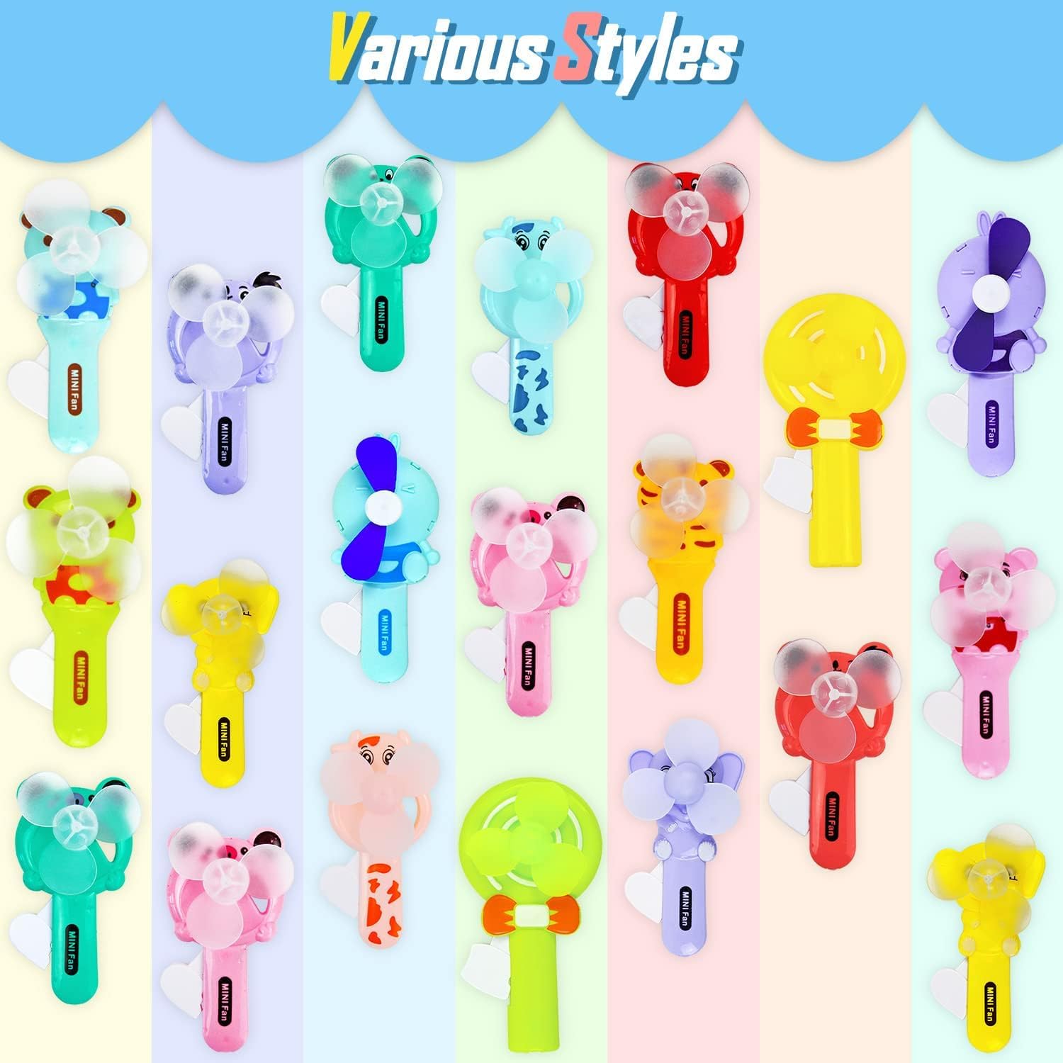 Vileafy 12 Summer Party Favors for Kids 8-12 - Handheld Fans