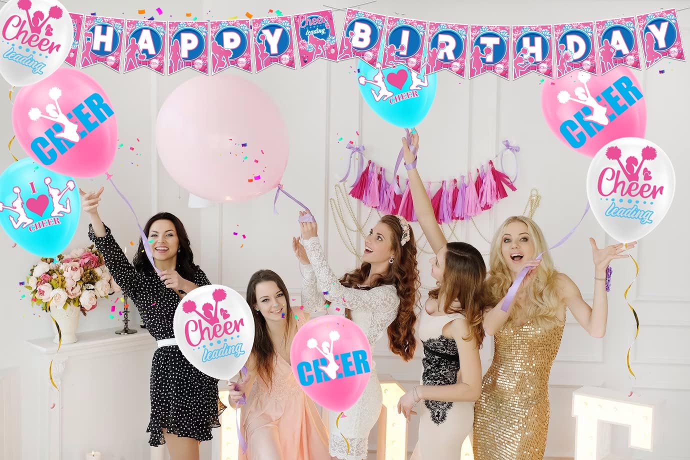 Cheerleading Birthday Party Decorations Set