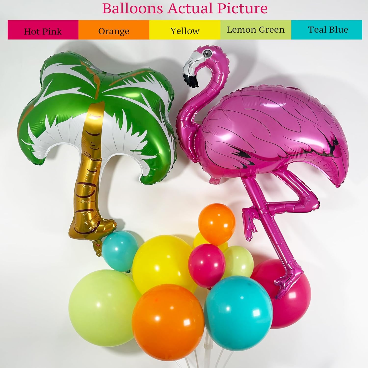 146Pcs Tropical Aloha Balloon Arch Kit
