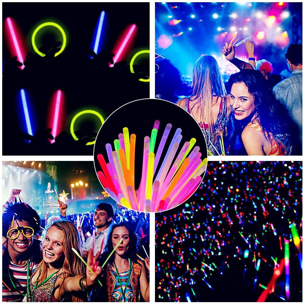 Glow Fever 100 Glow Sticks with Lanyards