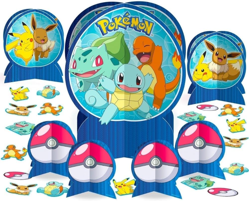 Pokemon Party Favor Table Decorating Kit