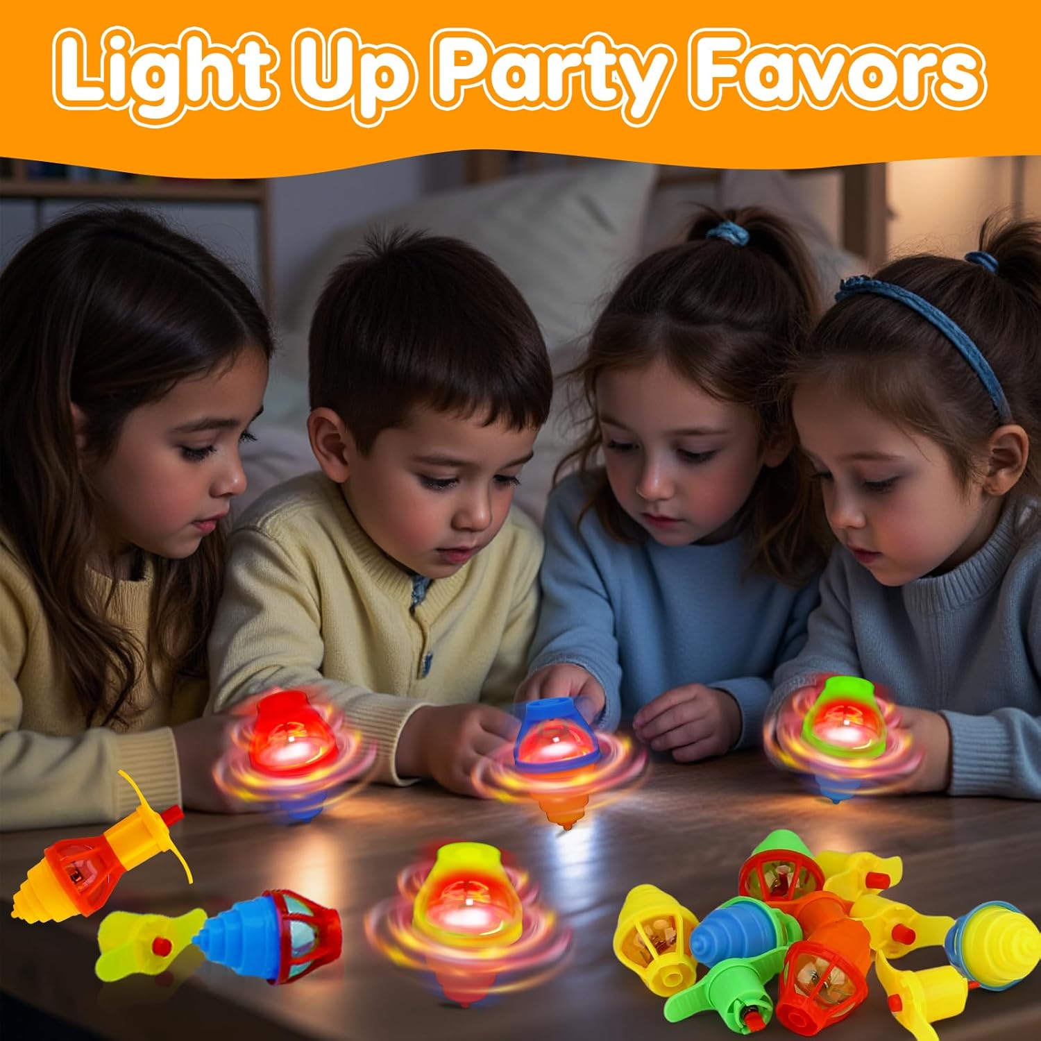 24PCS Glow Spinning Tops Party Favors for Kids