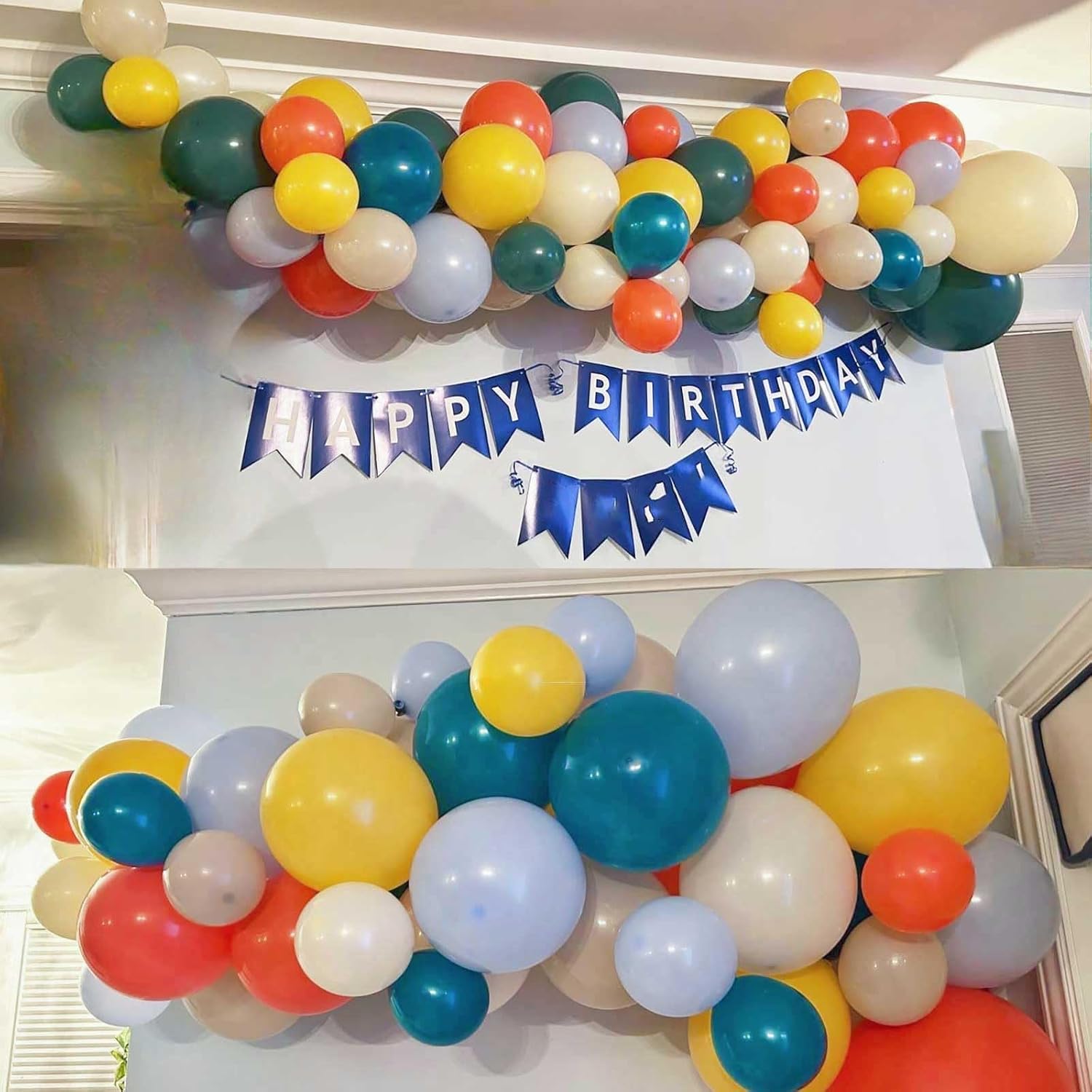 Retro Boho Balloon Arch Garland Kit for Birthday Parties