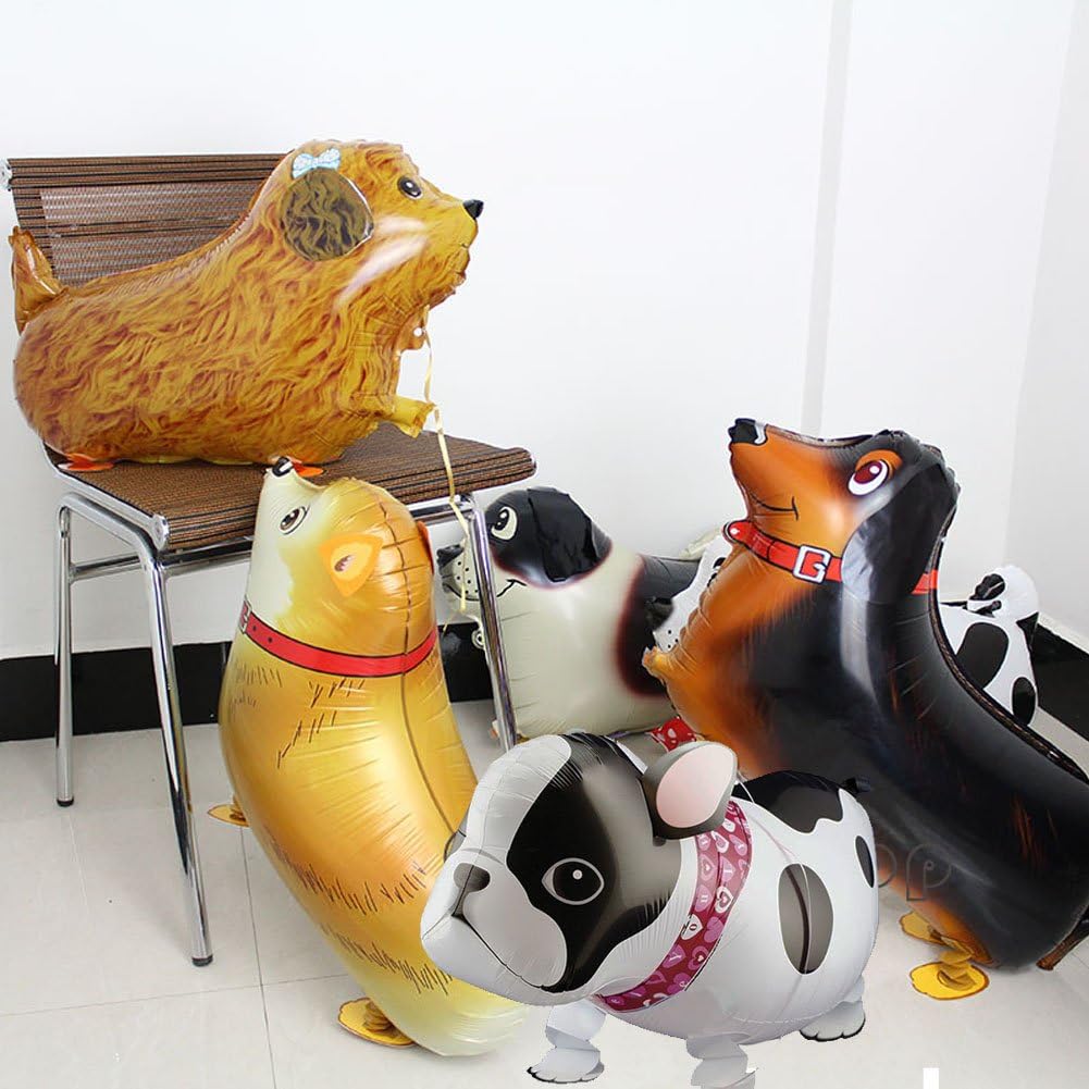 Walking Animal Balloons - 6pcs Dog Birthday Party Decorations