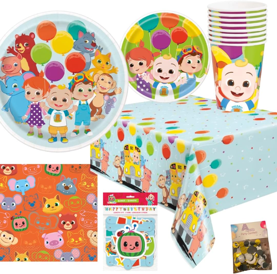 Cocomelon Birthday Party Supplies Set
