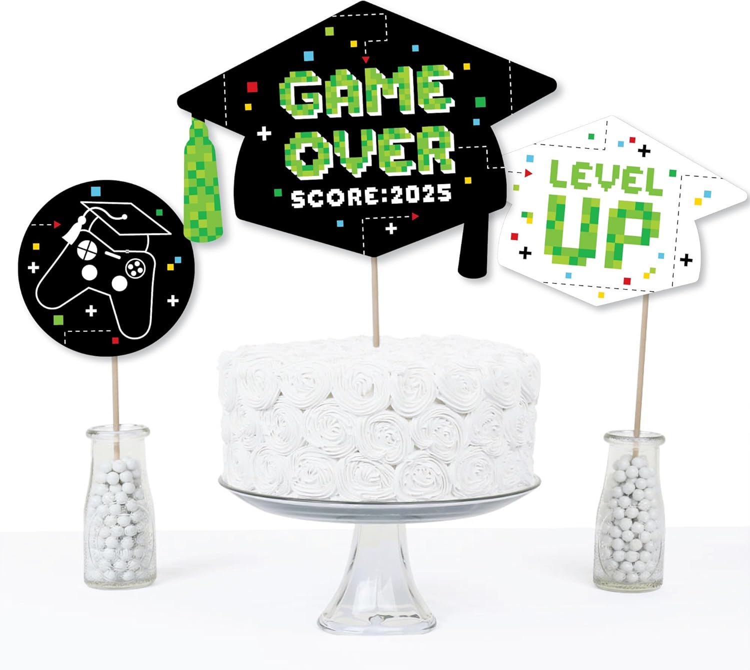 Game Over Video Game Graduation Party Centerpiece Sticks Set of 15