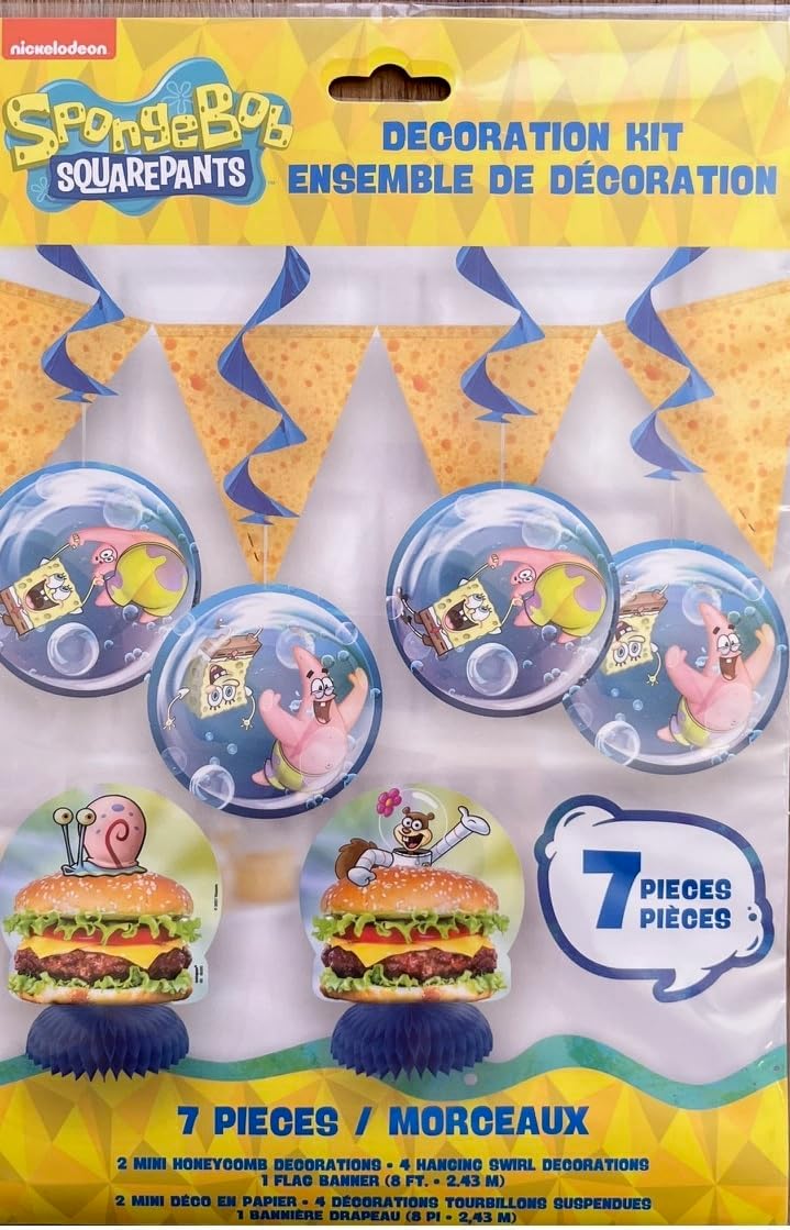 Spongebob Squarepants Birthday Party Supplies Bundle