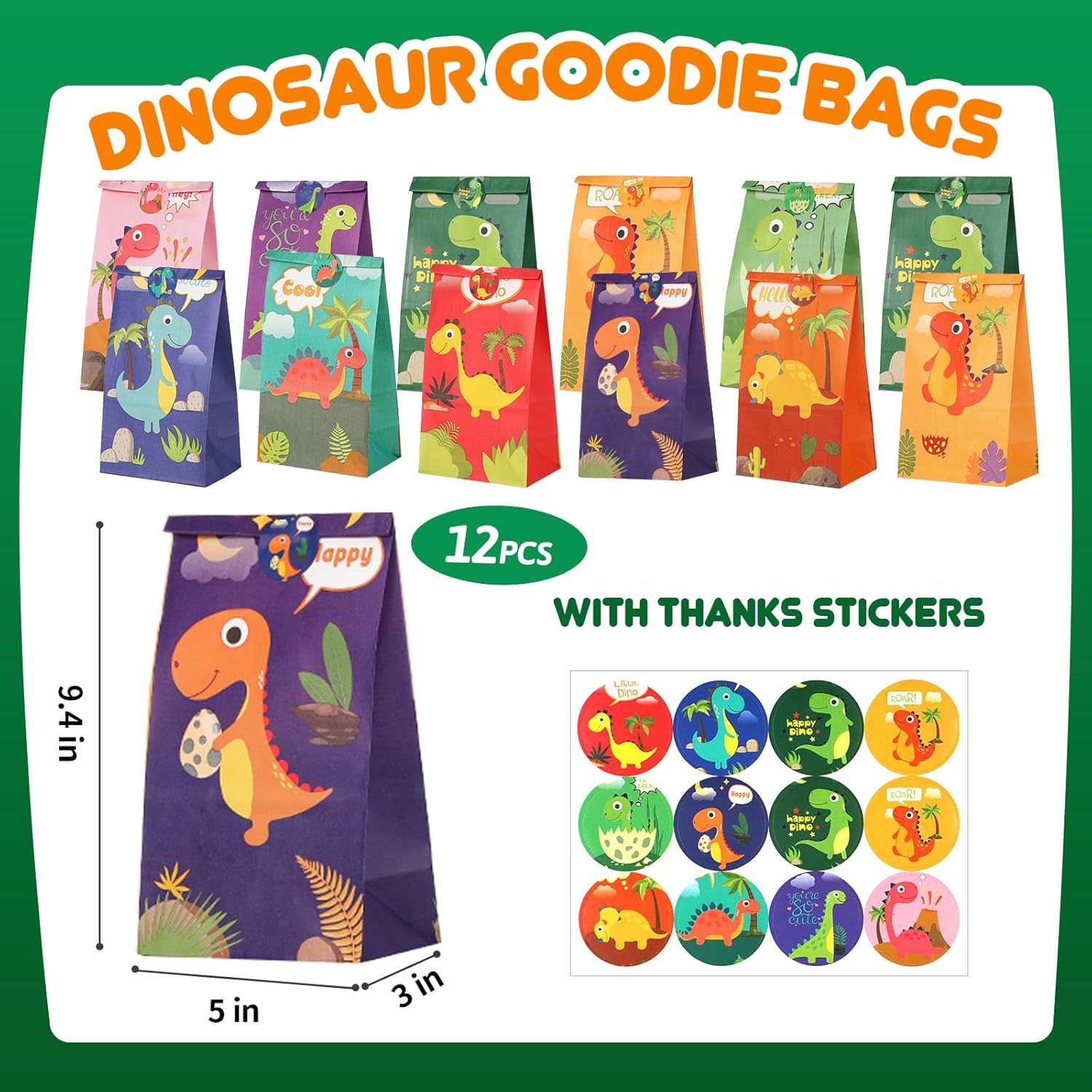 Dinosaur Party Favor Pack for Kids 156pcs