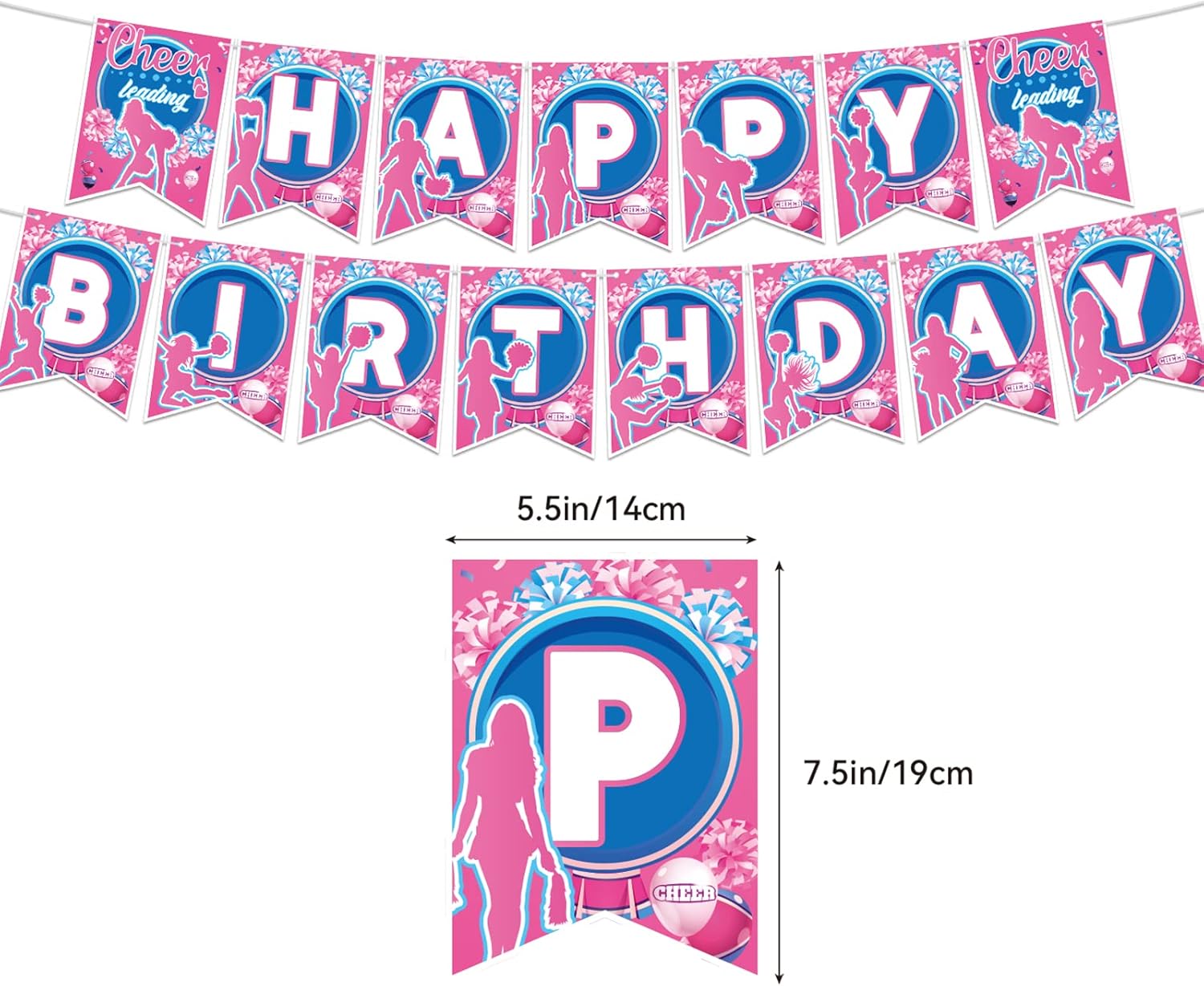 Cheerleading Birthday Party Decorations Set
