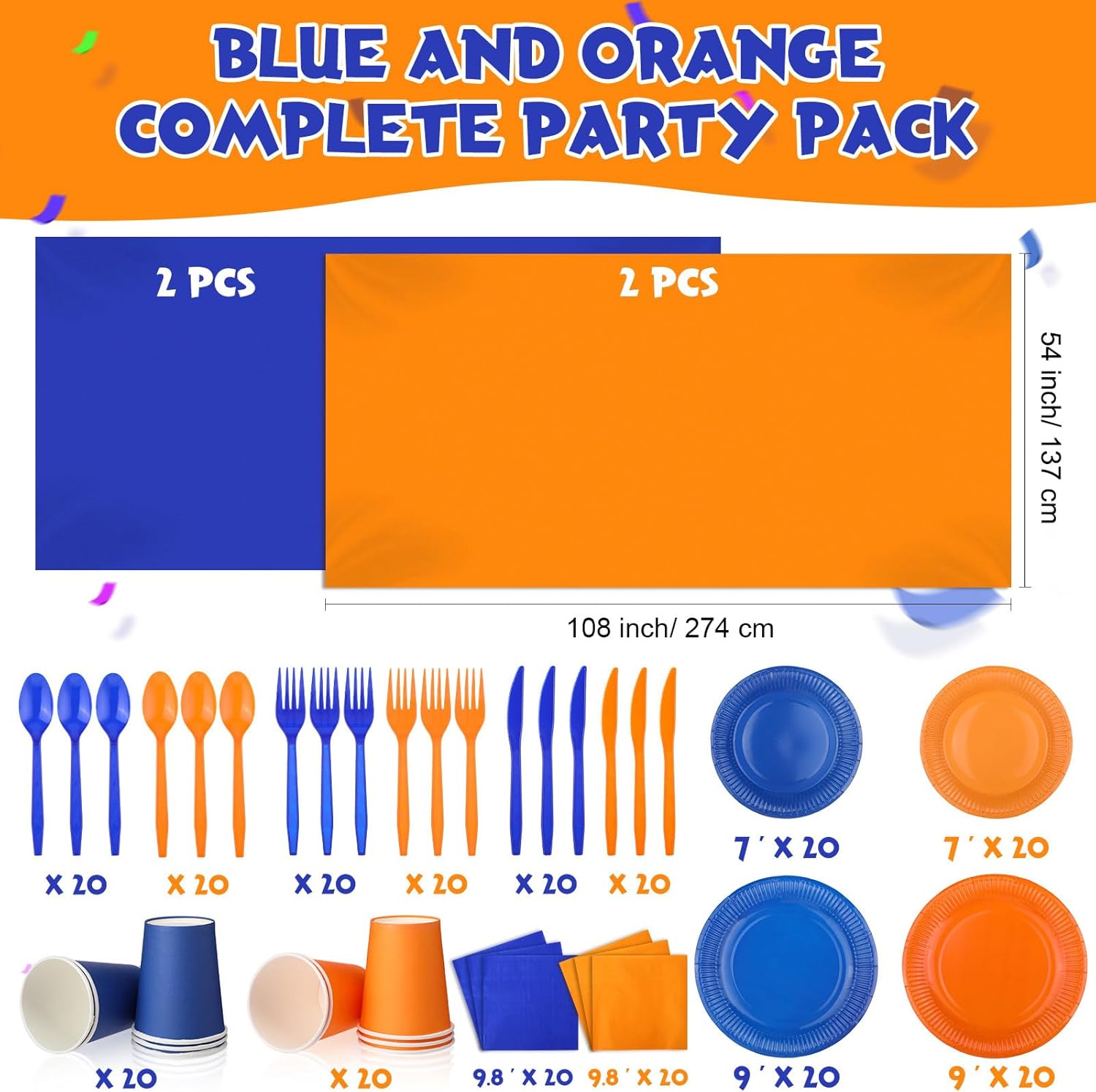 Sieral 284 Piece War Party Decor Set