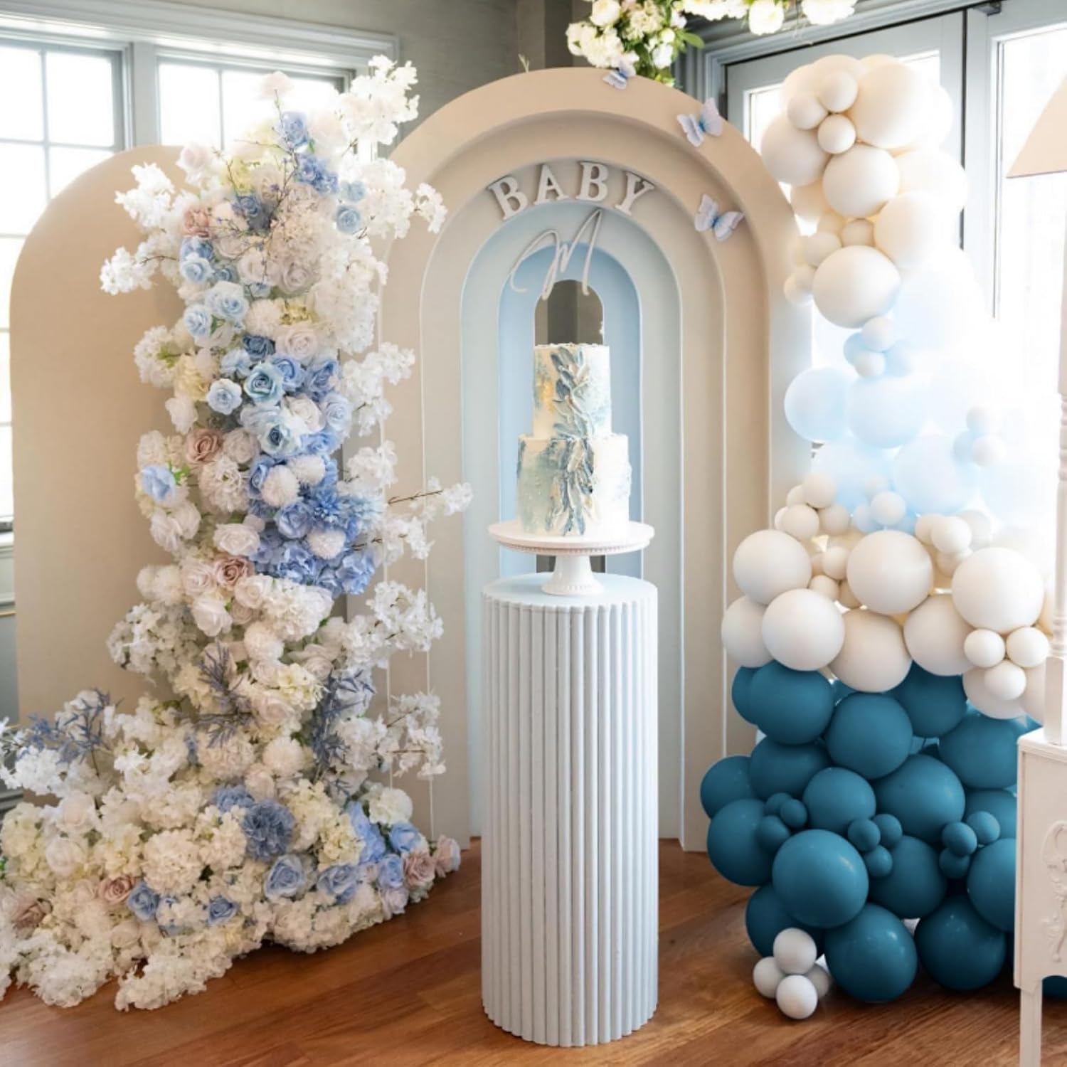Dusty Blue Balloon Garland Kit 167pcs