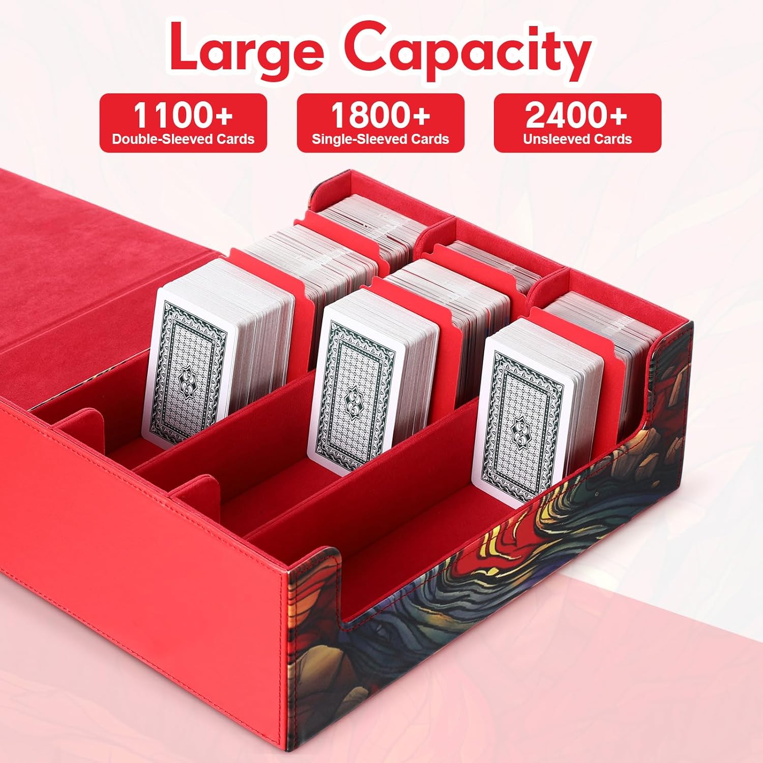 1800 PU Card Storage Box with Magnetic Closure 1