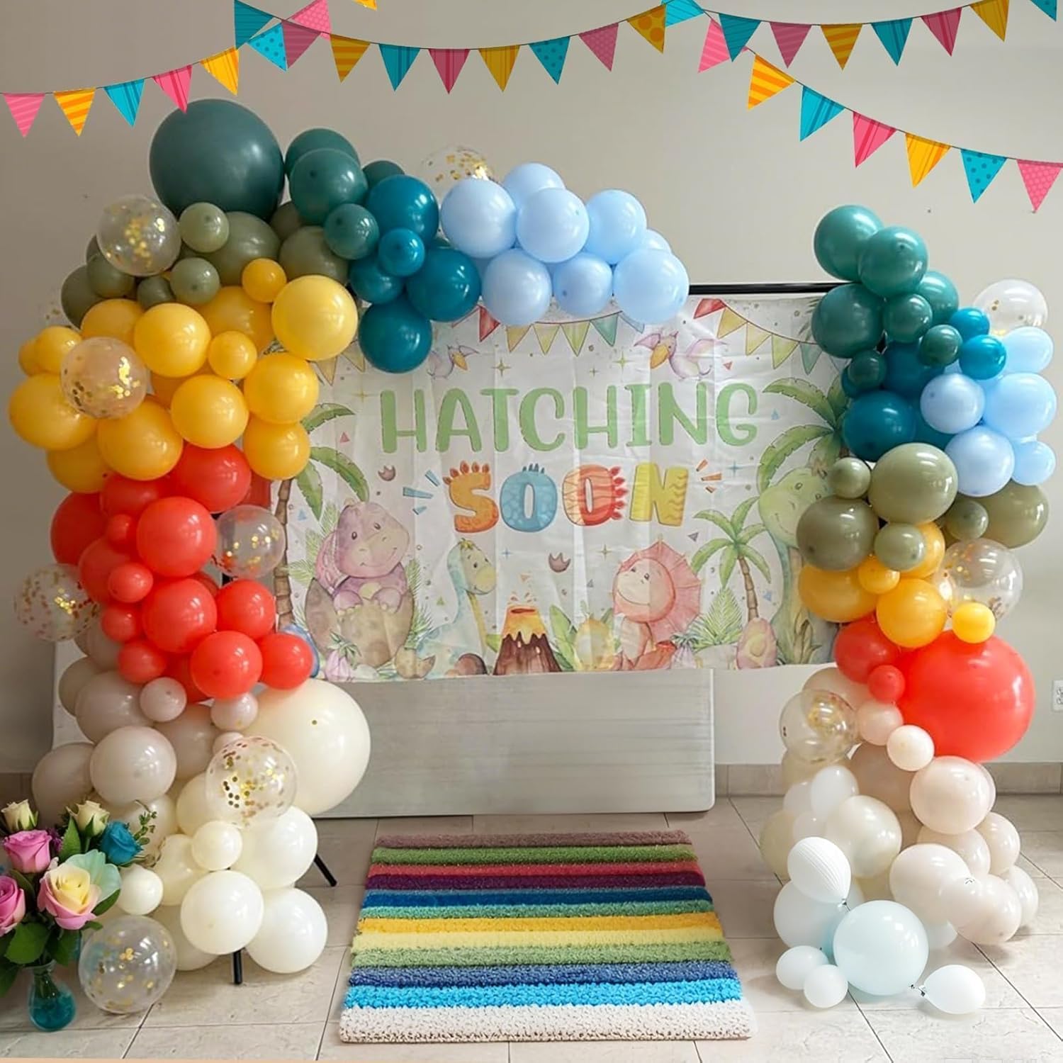 Retro Boho Balloon Arch Garland Kit for Birthday Parties