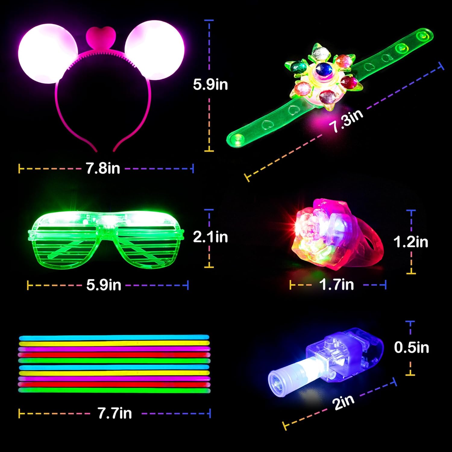 Mocoosy 103PCS Glow in the Dark Party Supplies