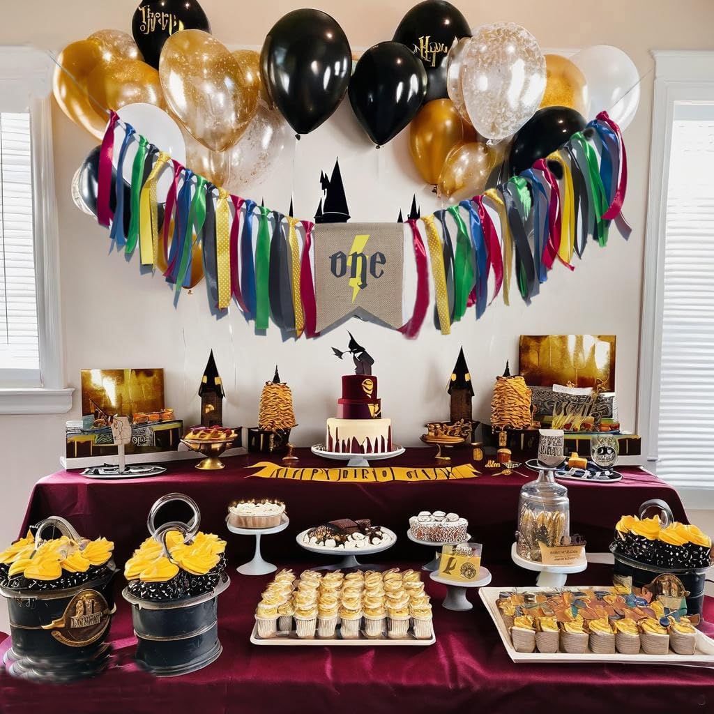 Magical Wizard 1st Birthday Party Banner