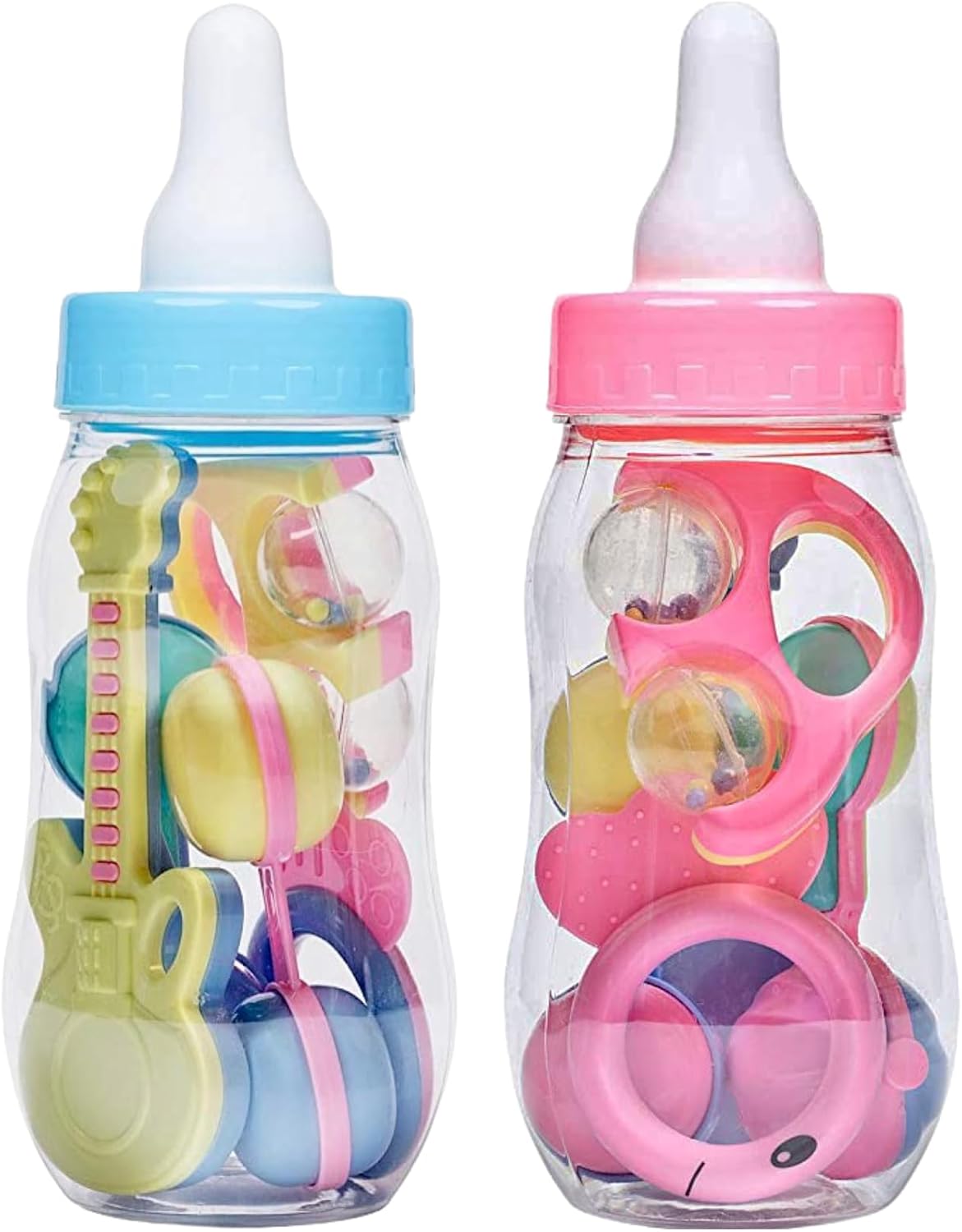 Jumbo Pink Plastic Baby Bottle Fillable Centerpiece