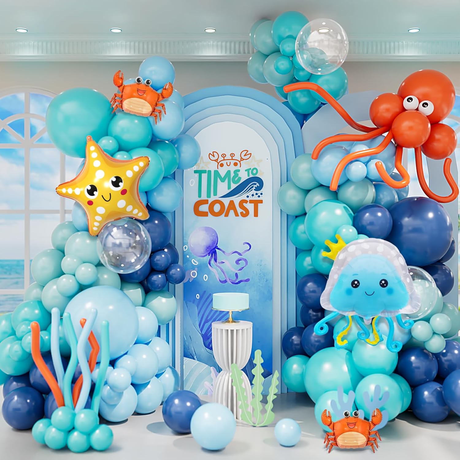 DBKL Under the Sea Balloon Decor Kit 167Pcs