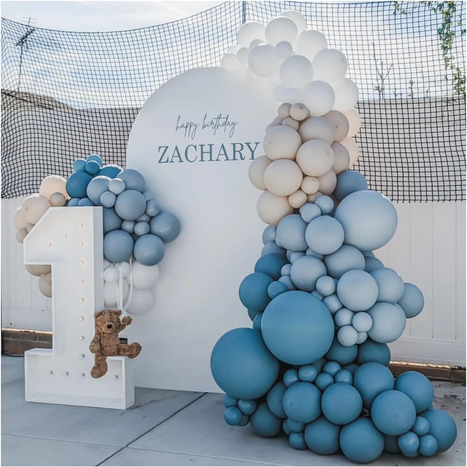 Dusty Blue Balloon Garland Kit 167pcs