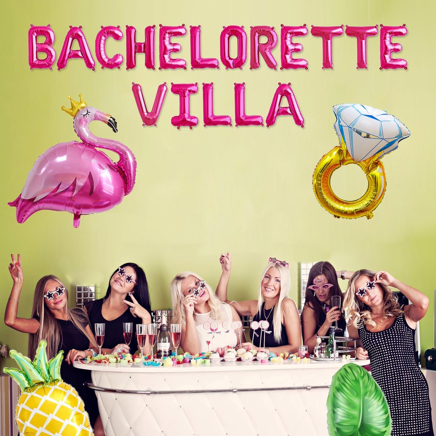 Bachelorette Villa Balloon Banner Decorations