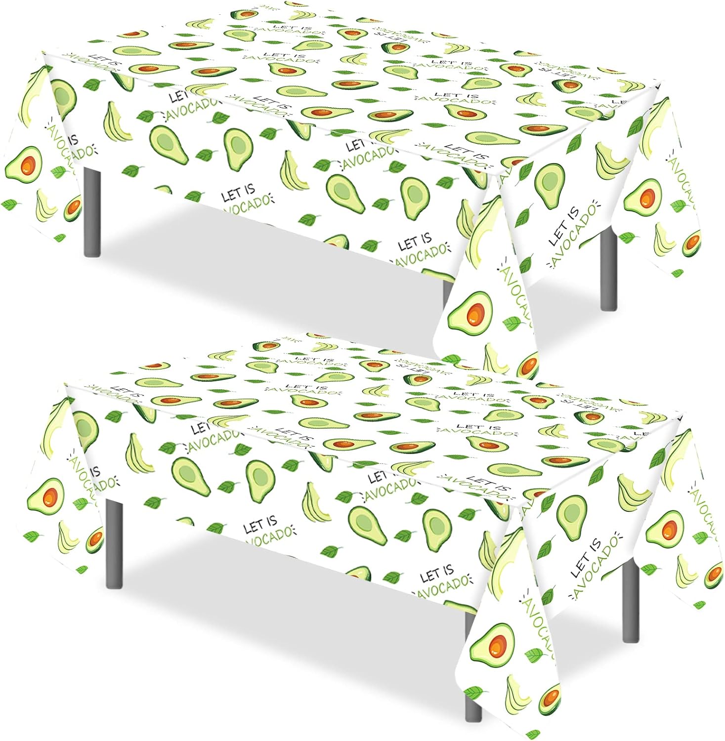 2 Pieces Avocado Tablecloths Birthday Party Decorations