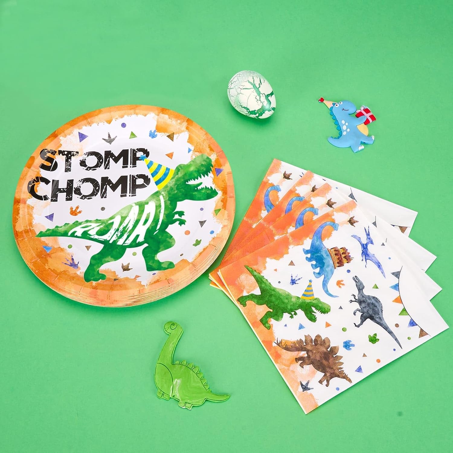 WERNNSAI Dinosaur Party Napkins 50 Pack 65 x 65 Inches