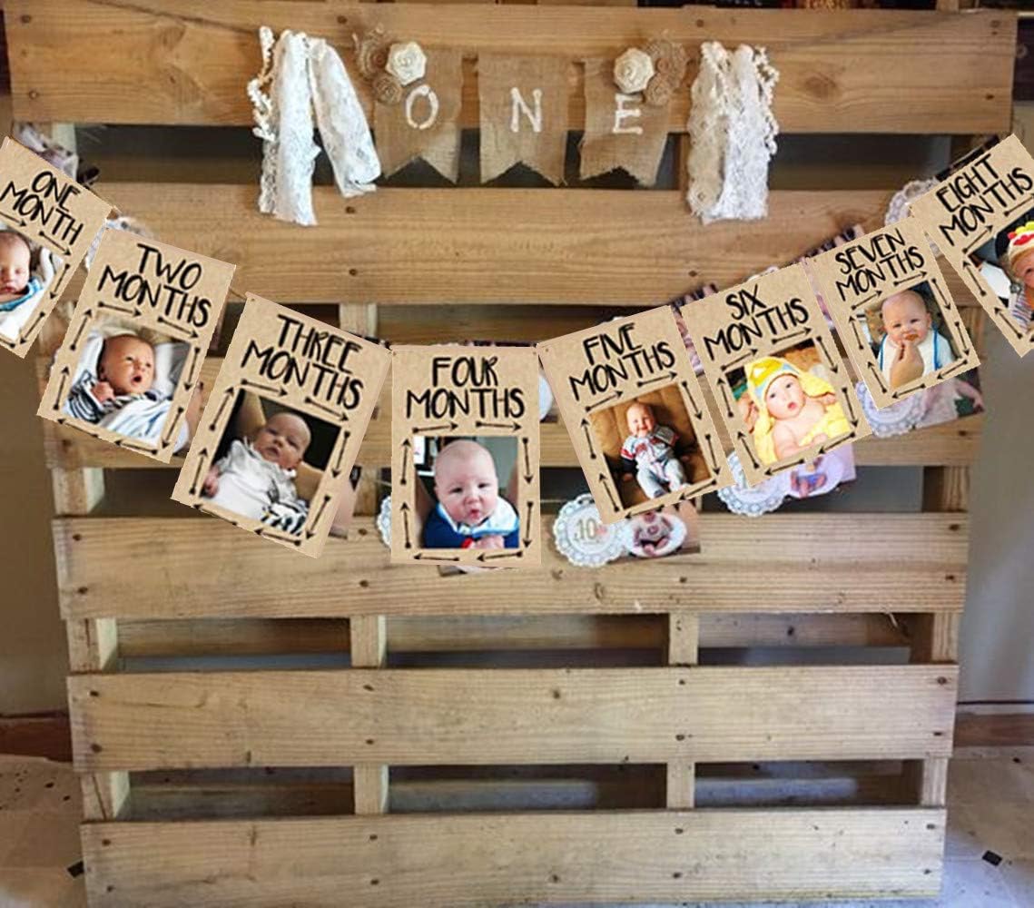JeVenis Wild One Baby 12 Months Birthday Banner