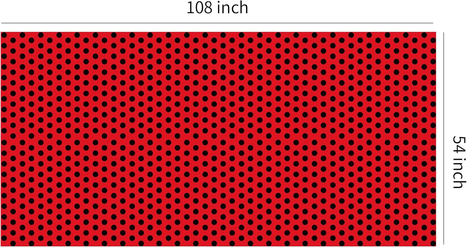 Ladybug Birthday Tablecloth Set 3-Pack 54x108 Inch