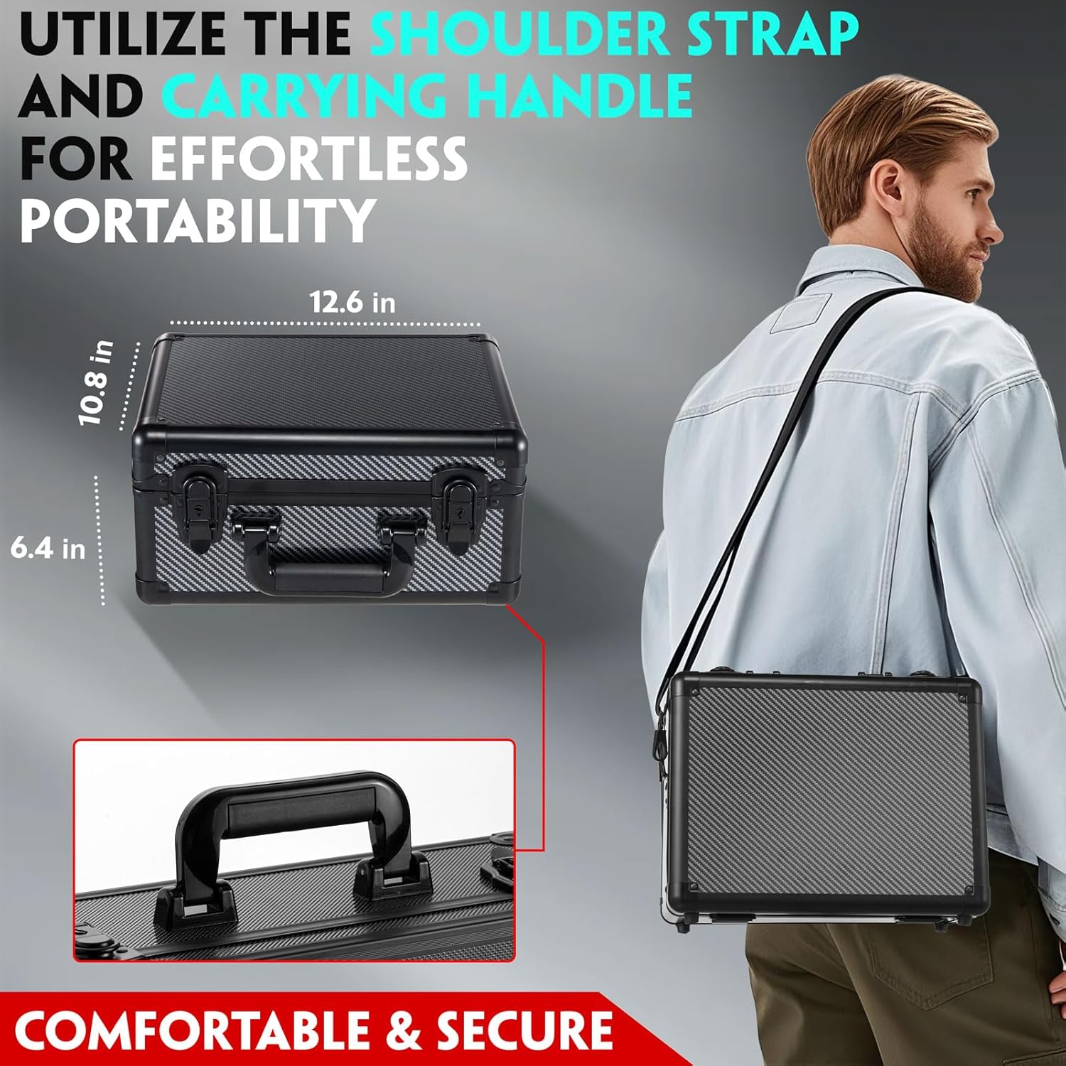 Vollicaifit Graded Card Storage Case 3 Row Holder Box