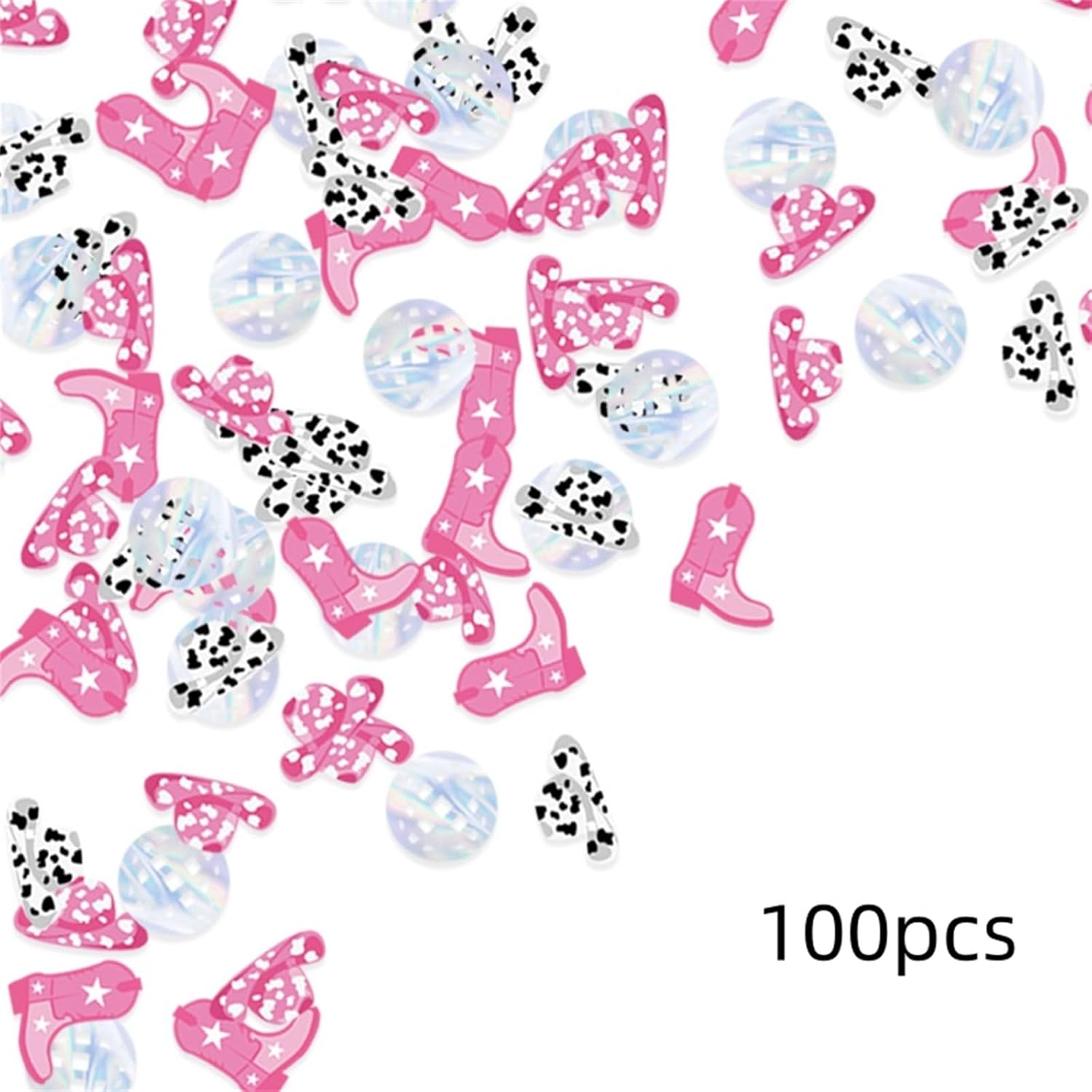 100PCS Pink Confetti Poppers Biodegradable Party Decorations