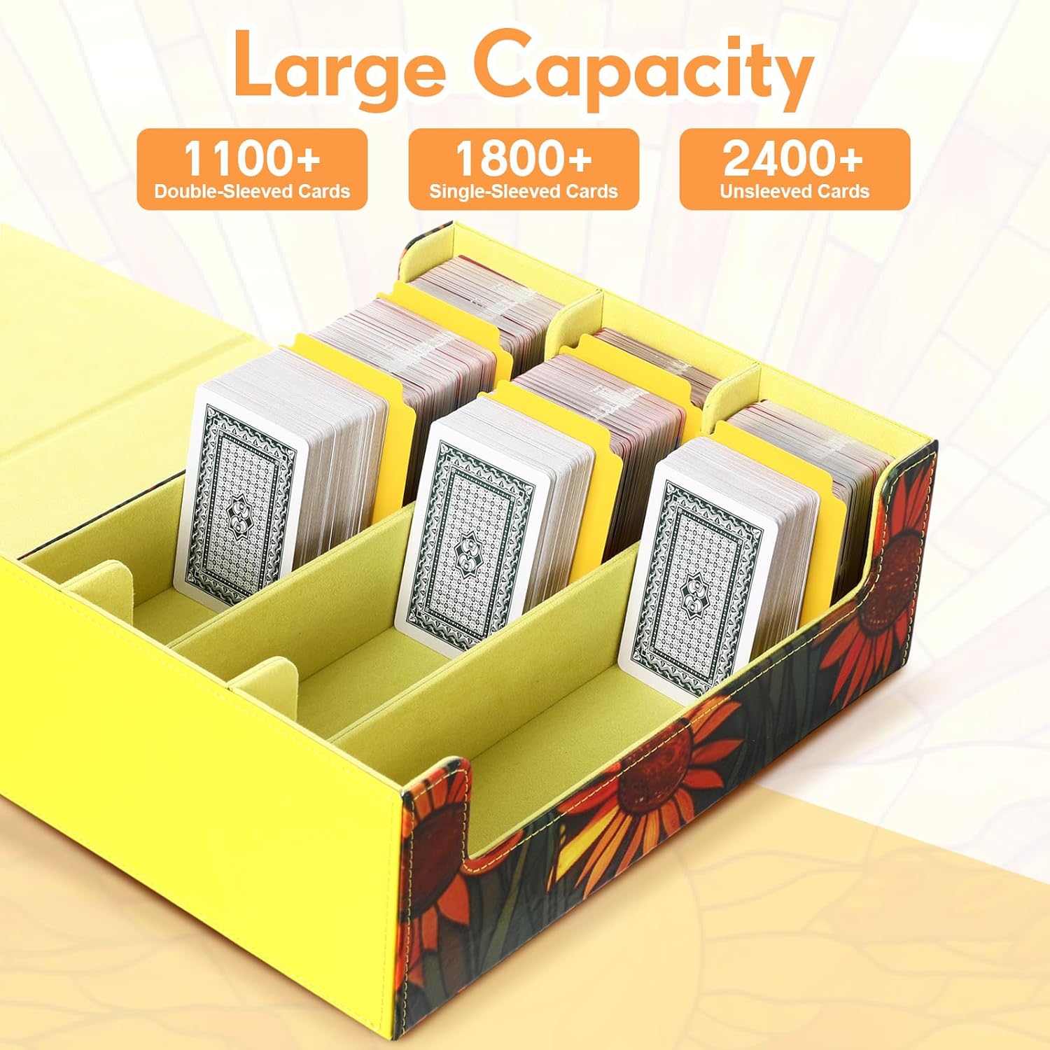 1800 PU Card Storage Box with Magnetic Closure