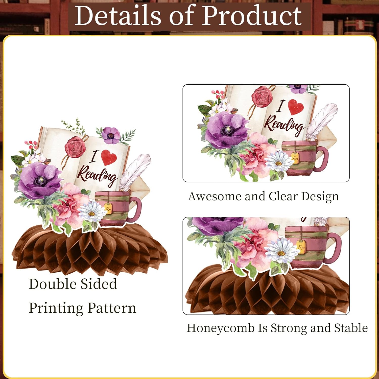 Lovarywow Book Themed Party Decorations 9PCS