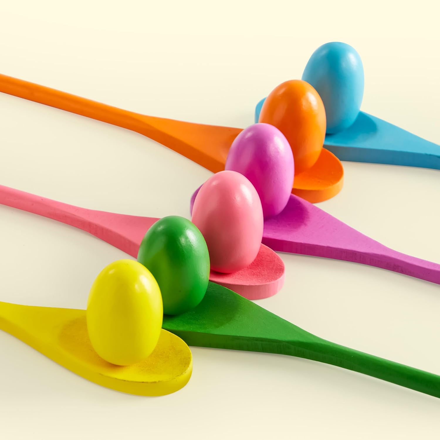 JOYIN 24 Piece Easter Egg and Spoon Race Set for 12 Players