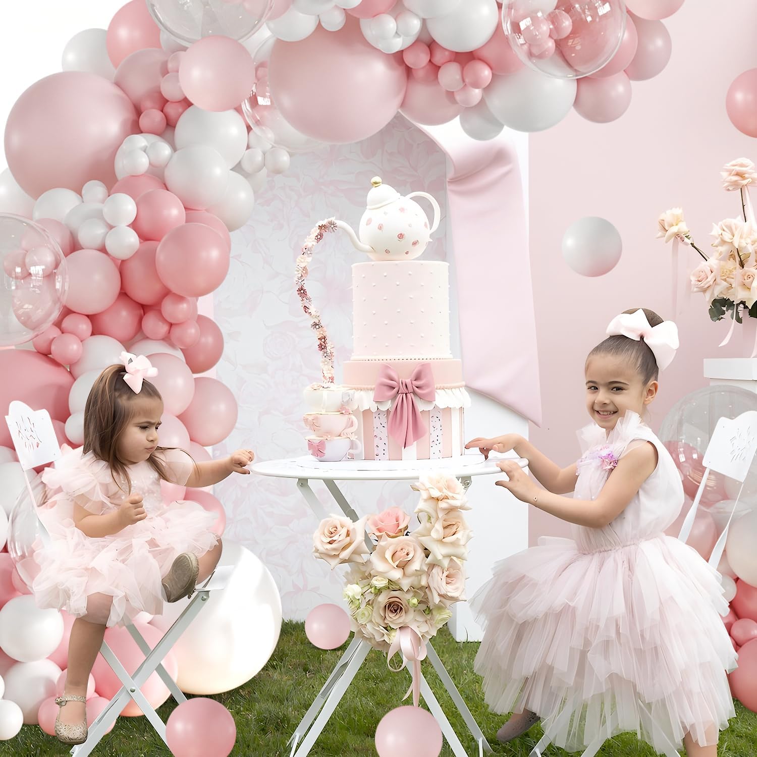 Pink Balloon Arch Kit 132 Pcs DIY Decor