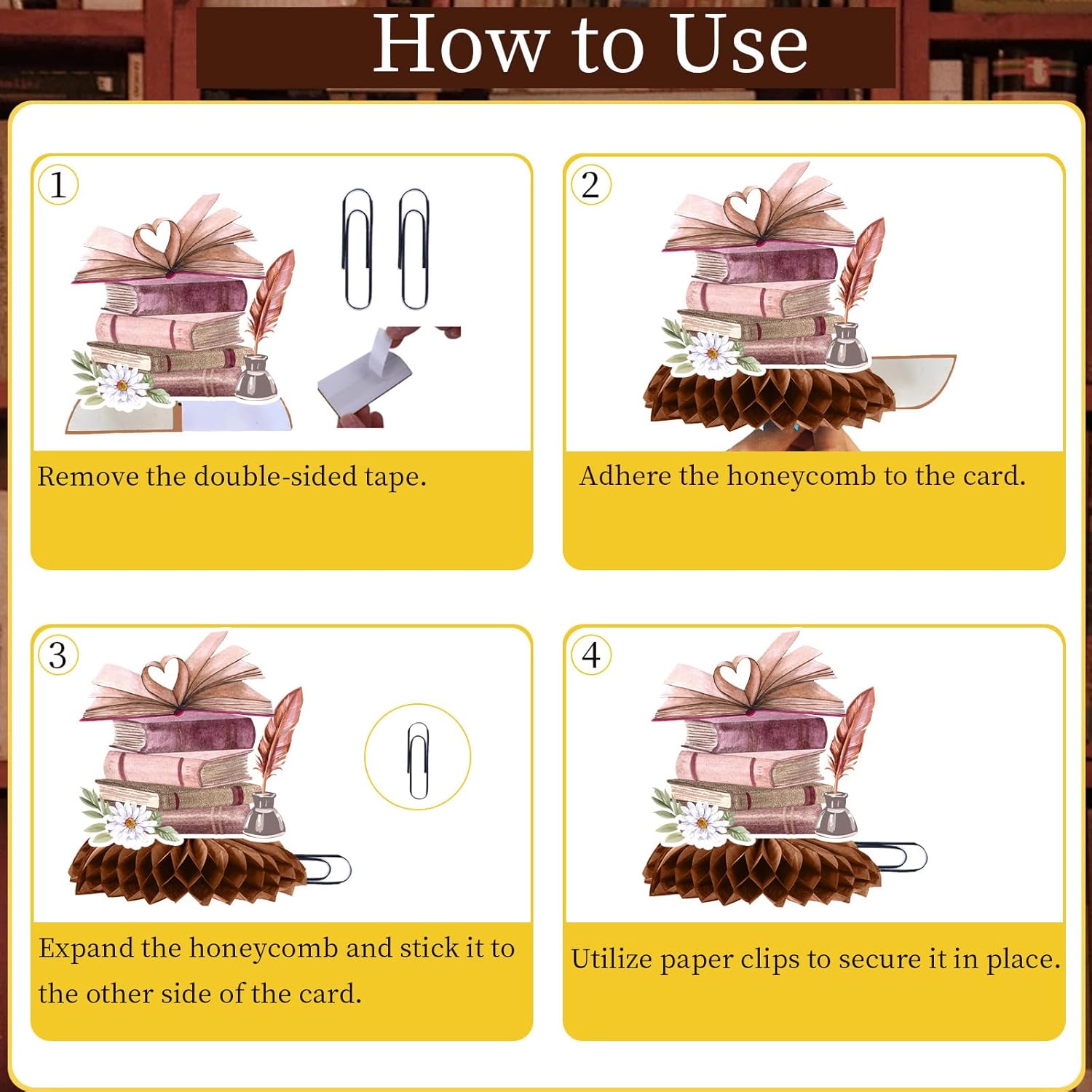 Lovarywow Book Themed Party Decorations 9PCS