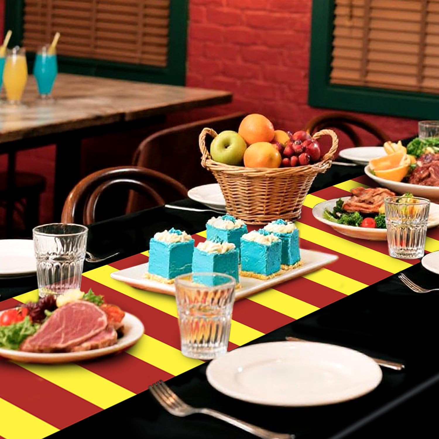 2pcs Wizard Tablecloth Halloween Party Decor