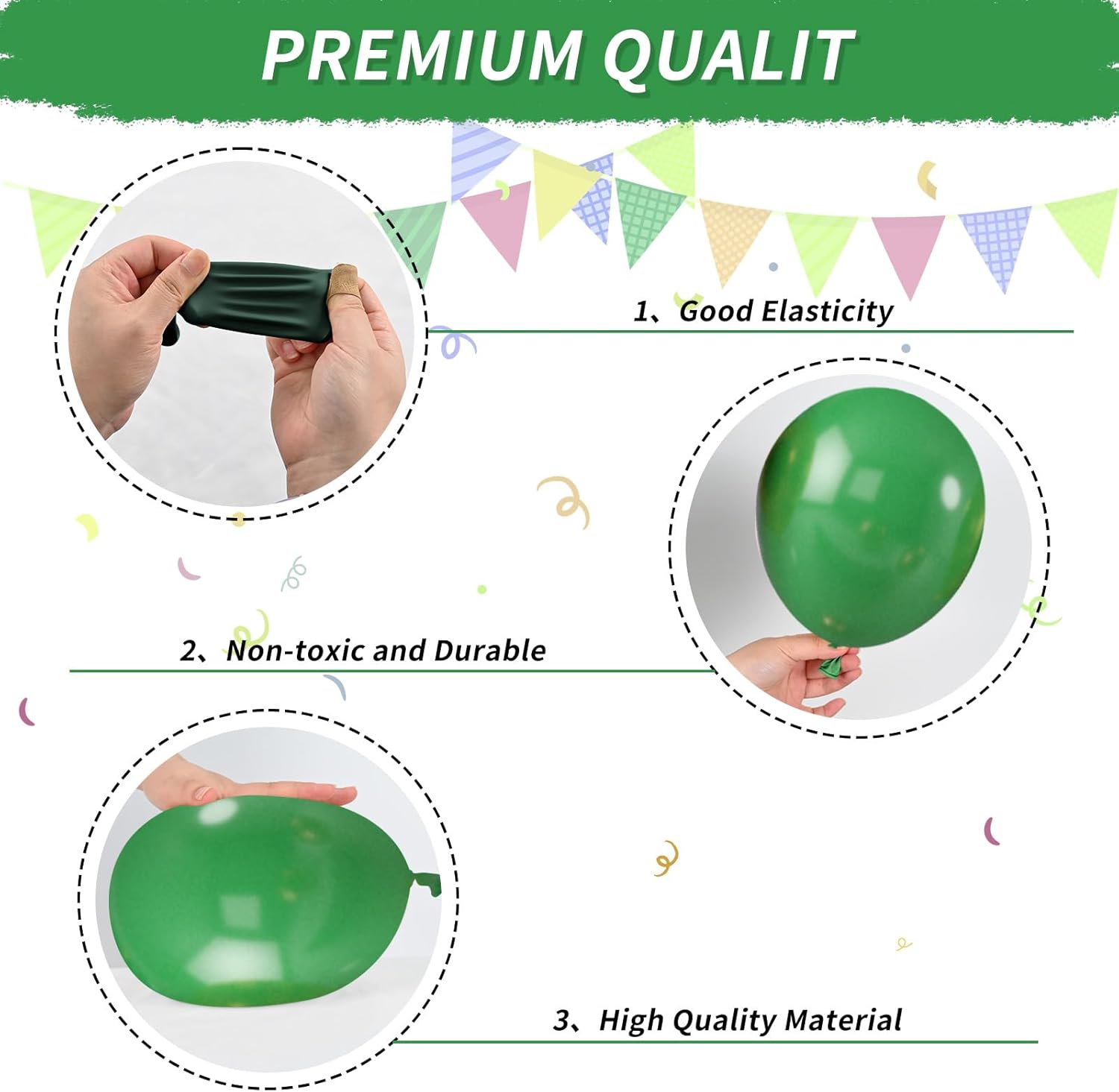 Camo Birthday Balloons Set 36pcs