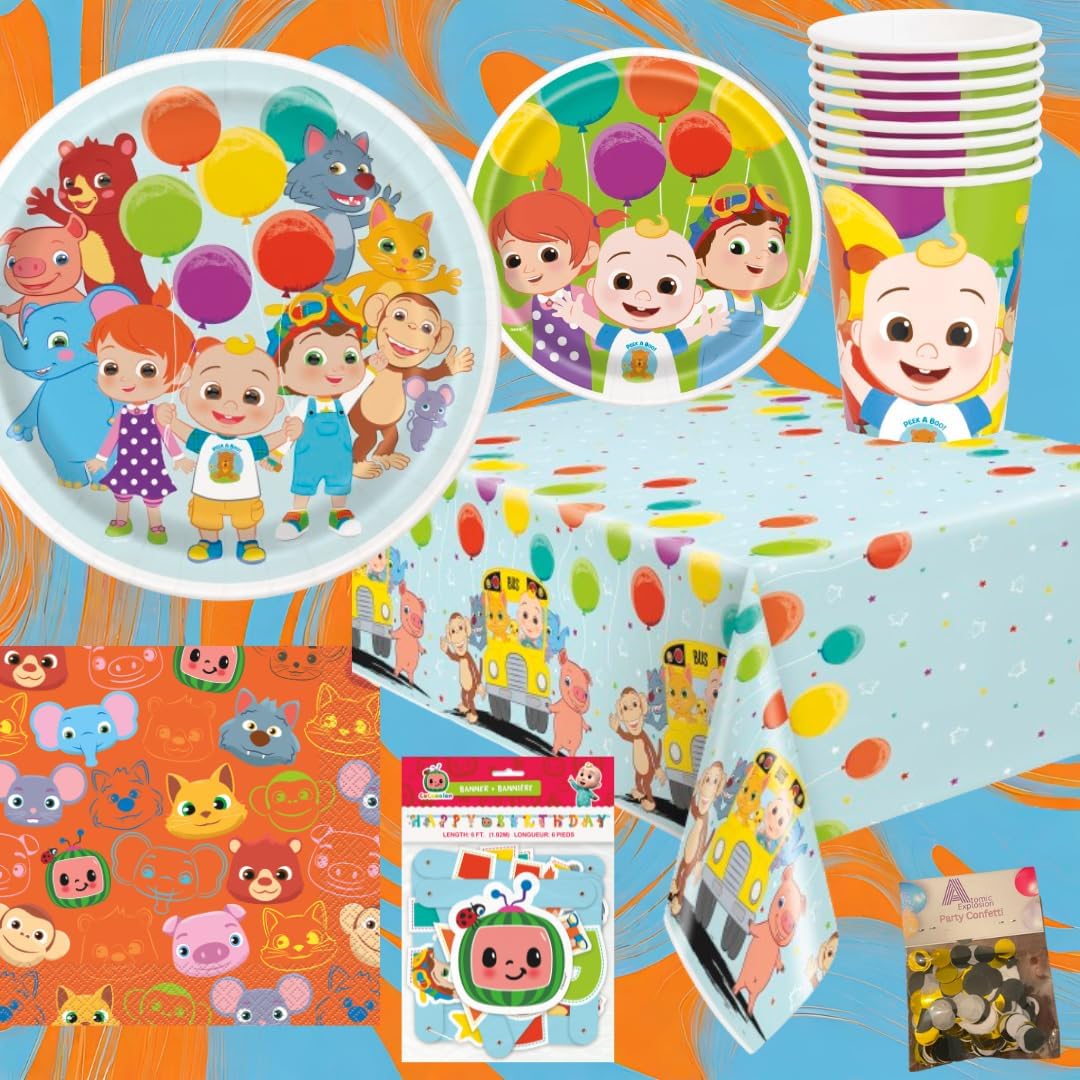 Cocomelon Birthday Party Supplies Set